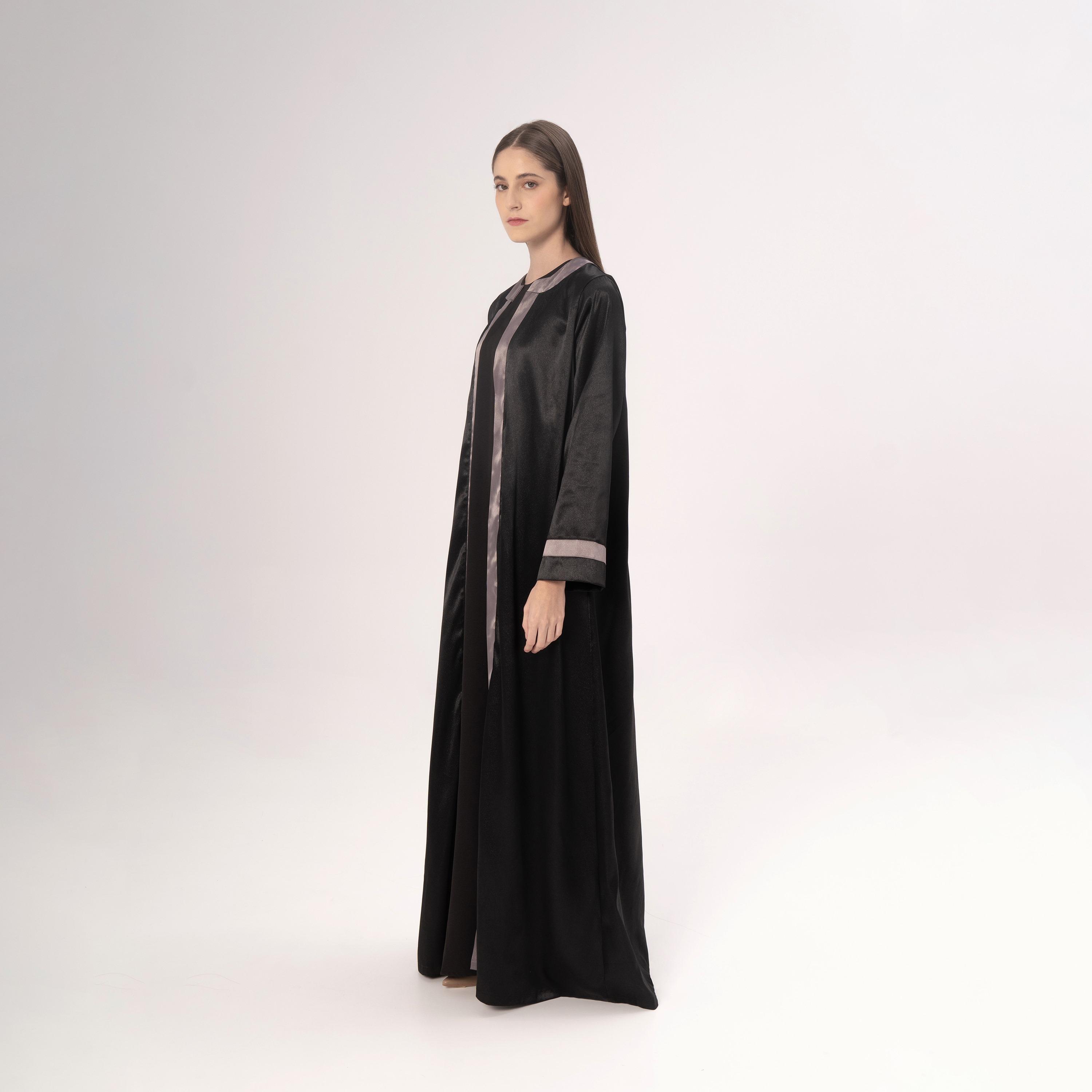 Hadiyath Al Madinah Satin Women's Abaya-women-arabicclothing-abayas-image-3