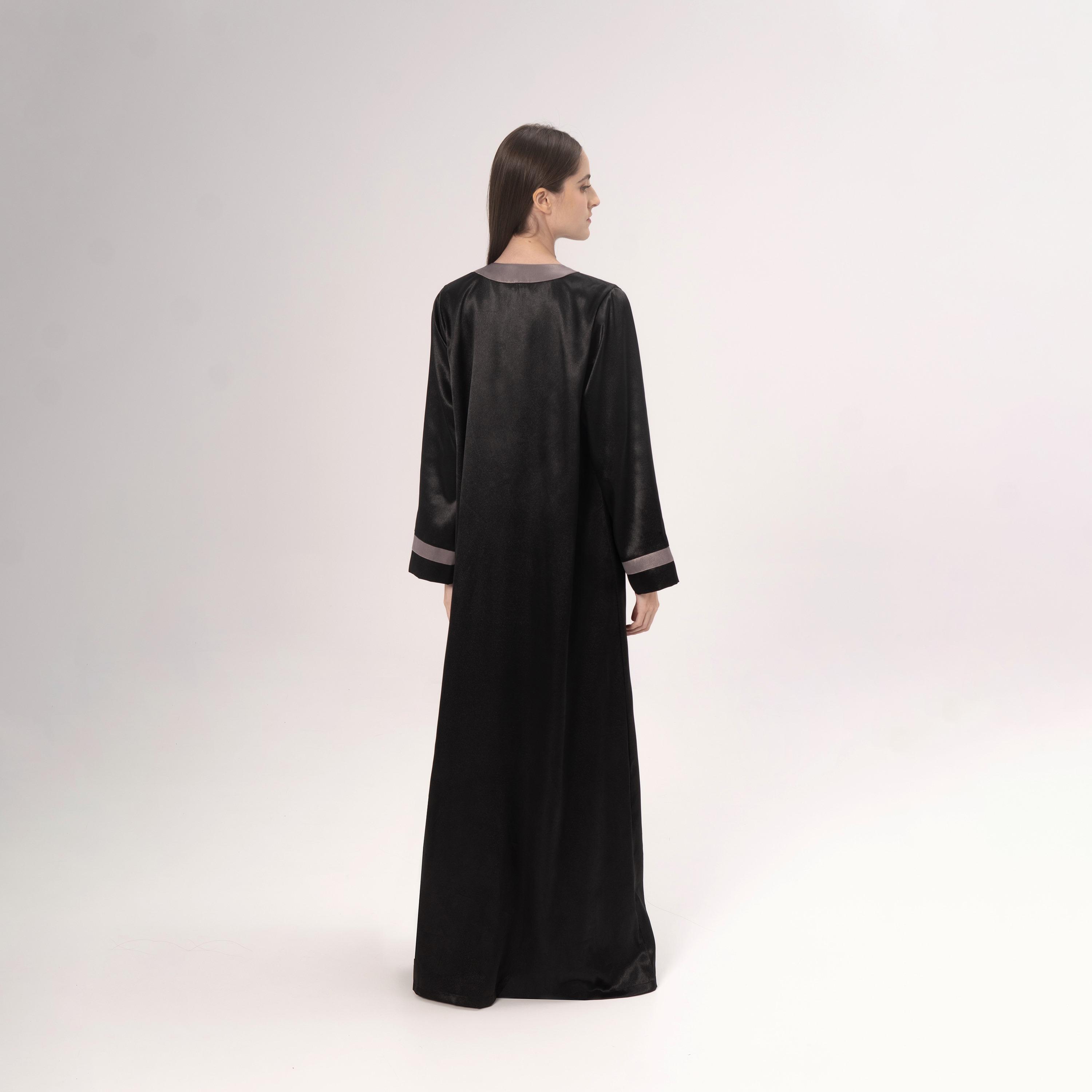 Hadiyath Al Madinah Satin Women's Abaya-women-arabicclothing-abayas-image-4