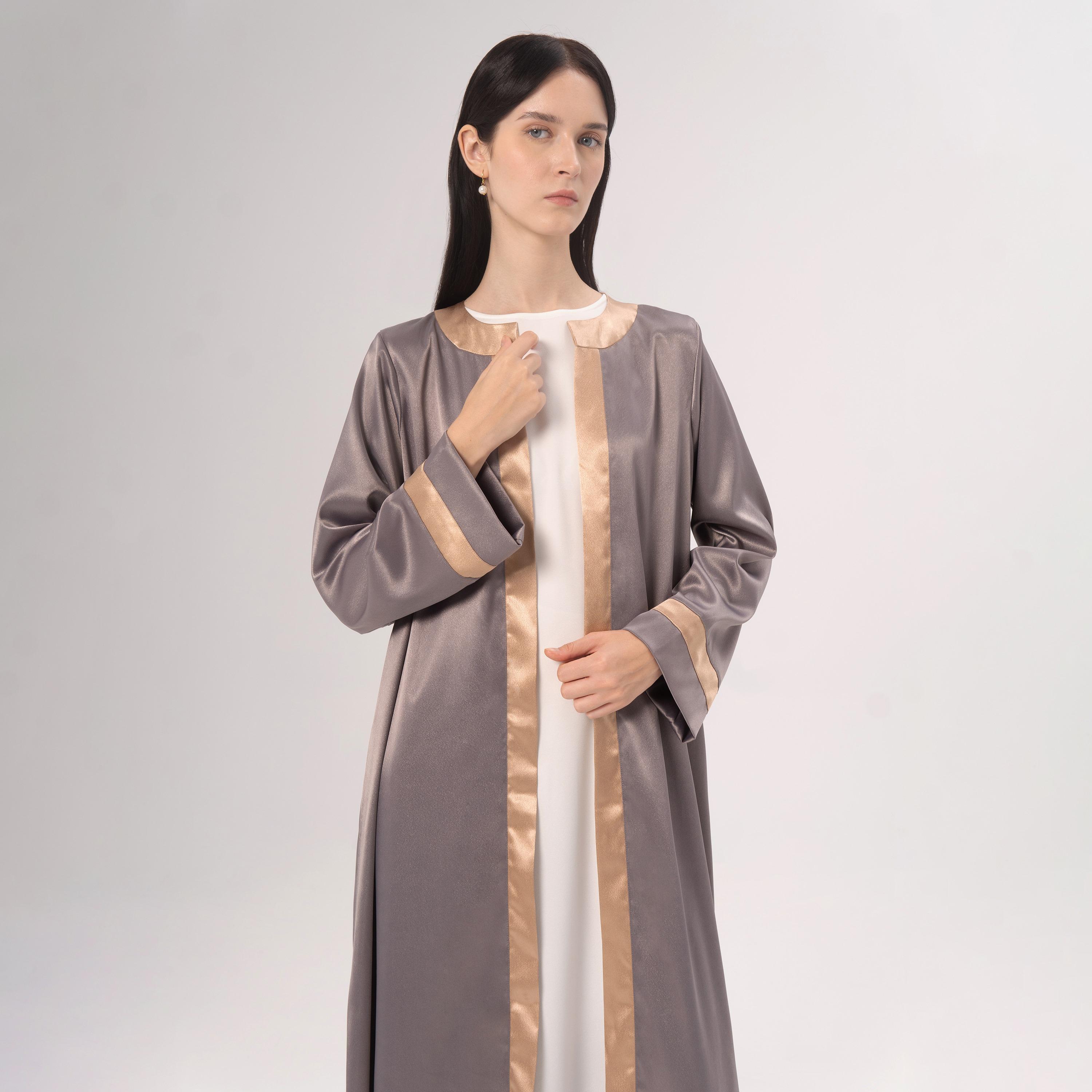 Hadiyath Al Madinah Satin Women's Abaya-women-arabicclothing-abayas-image-2