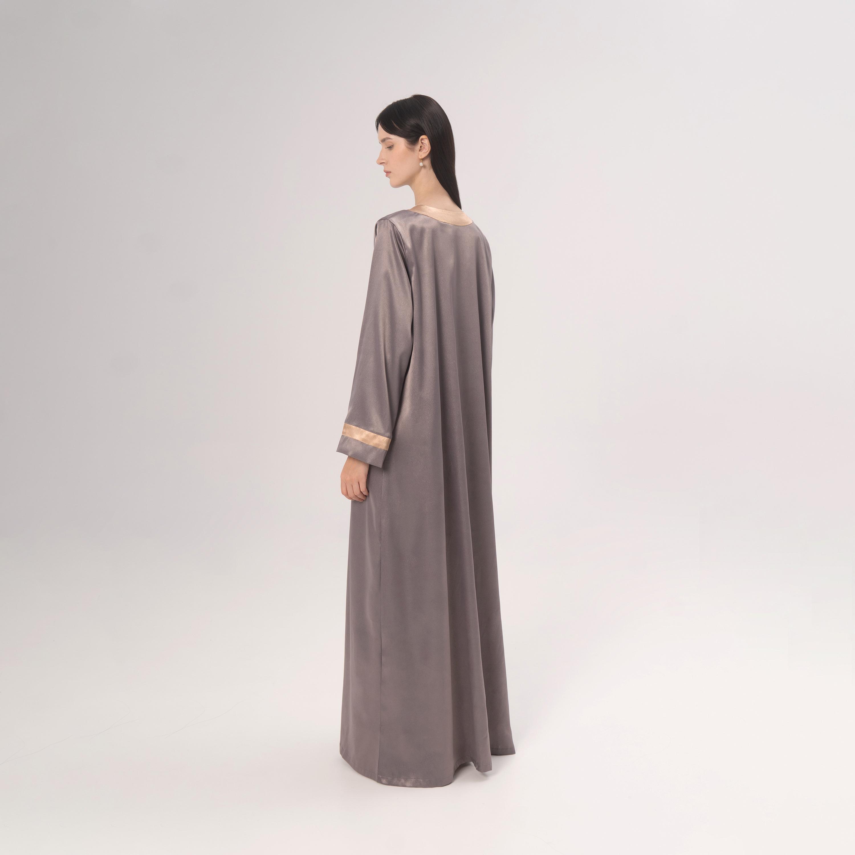 Hadiyath Al Madinah Satin Women's Abaya-women-arabicclothing-abayas-image-4