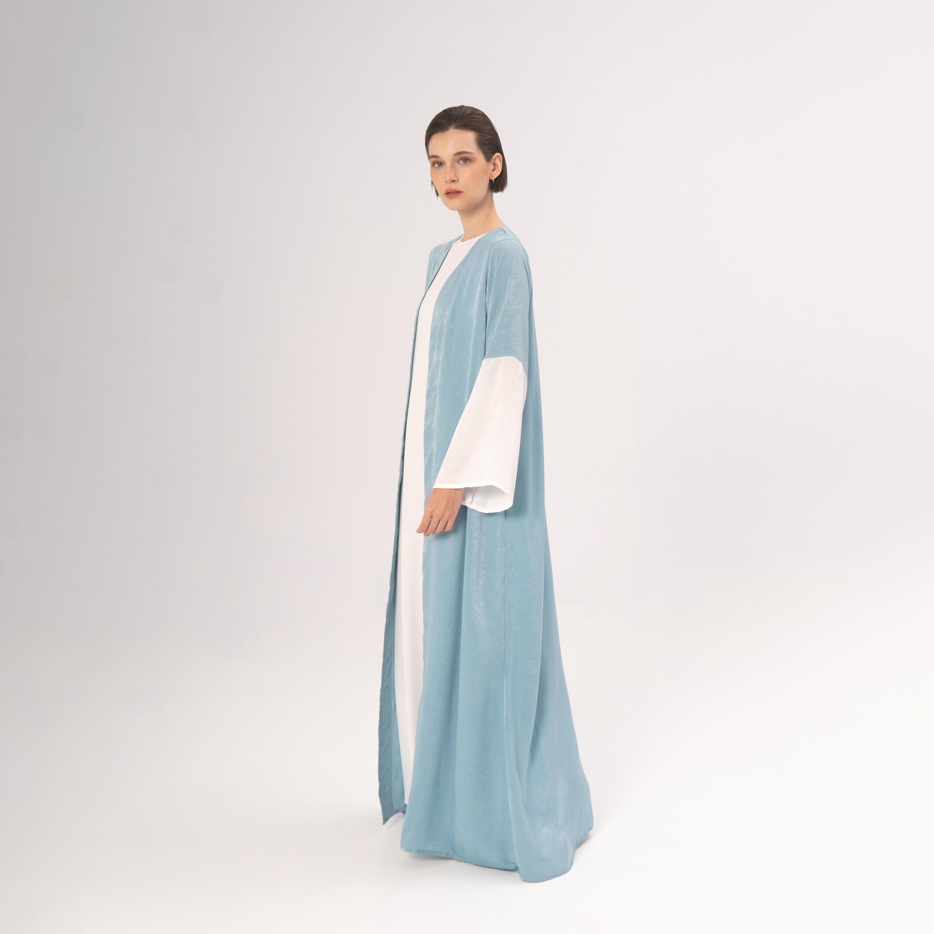 Hadiyath Al Madinah Oasis Dual Tone Sleeves Women's Abaya-women-arabicclothing-abayas-image-3