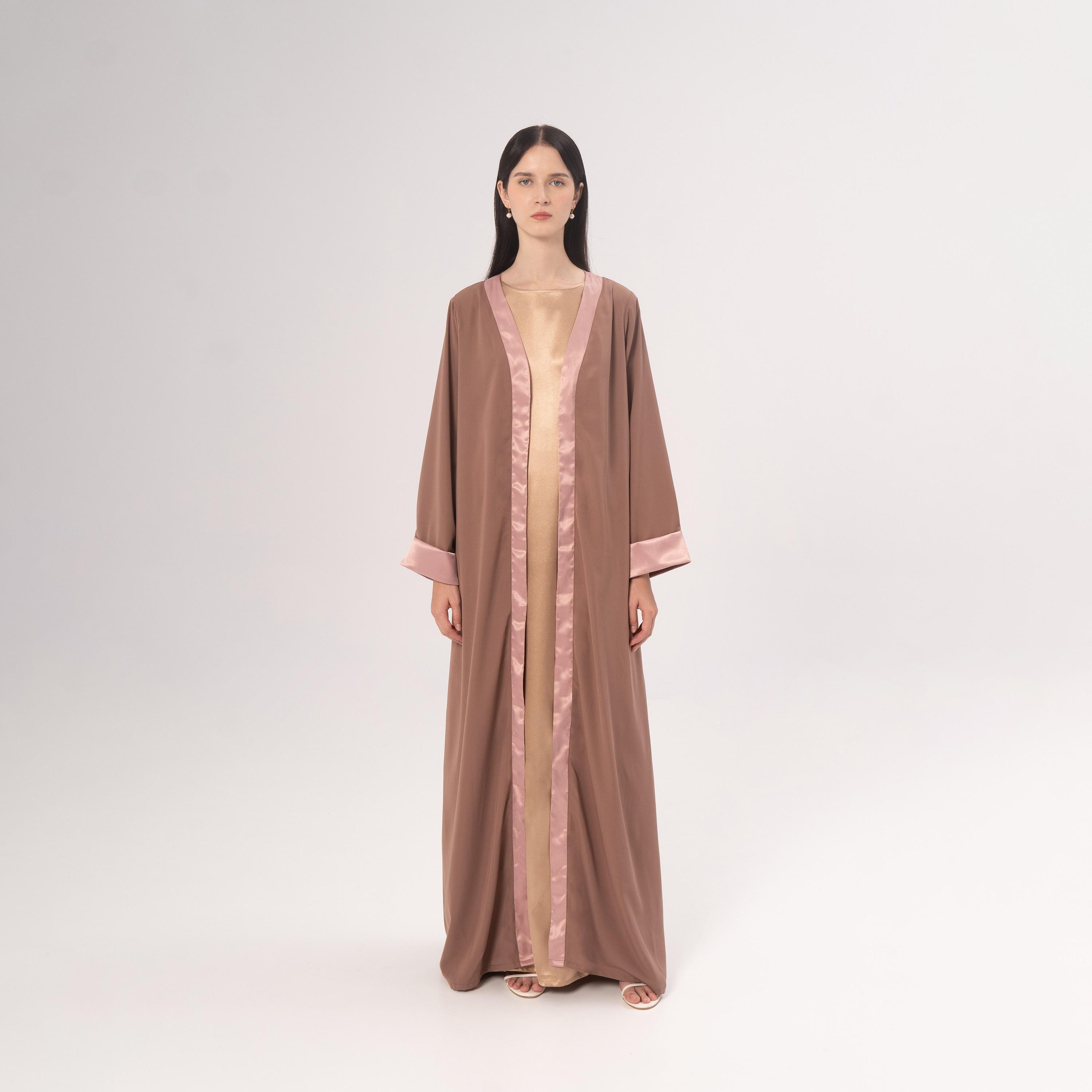 Hadiyath Al Madinah Avant-Garde Crepe Women's Abaya-women-arabicclothing-abayas-image-1