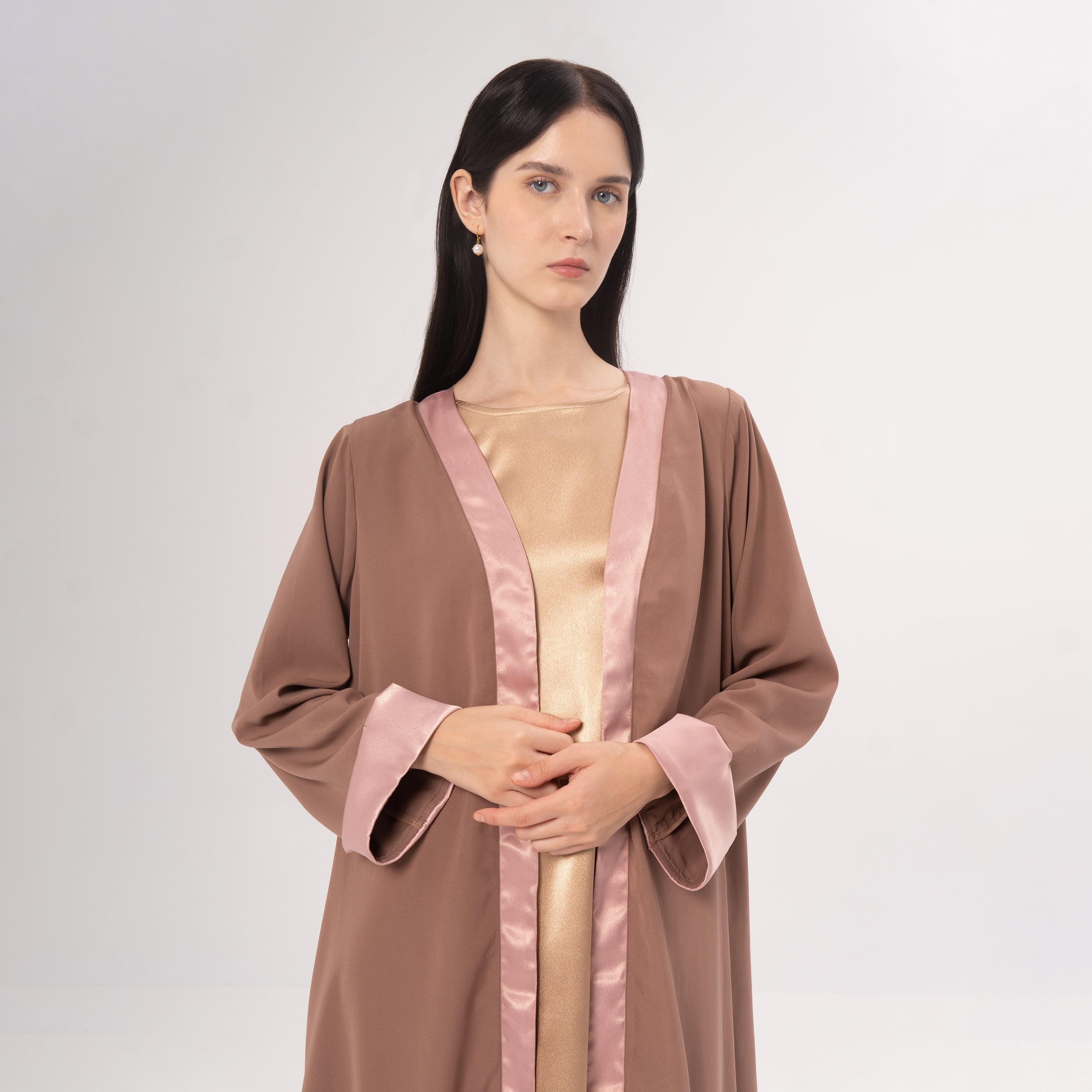 Hadiyath Al Madinah Avant-Garde Crepe Women's Abaya-women-arabicclothing-abayas-image-2