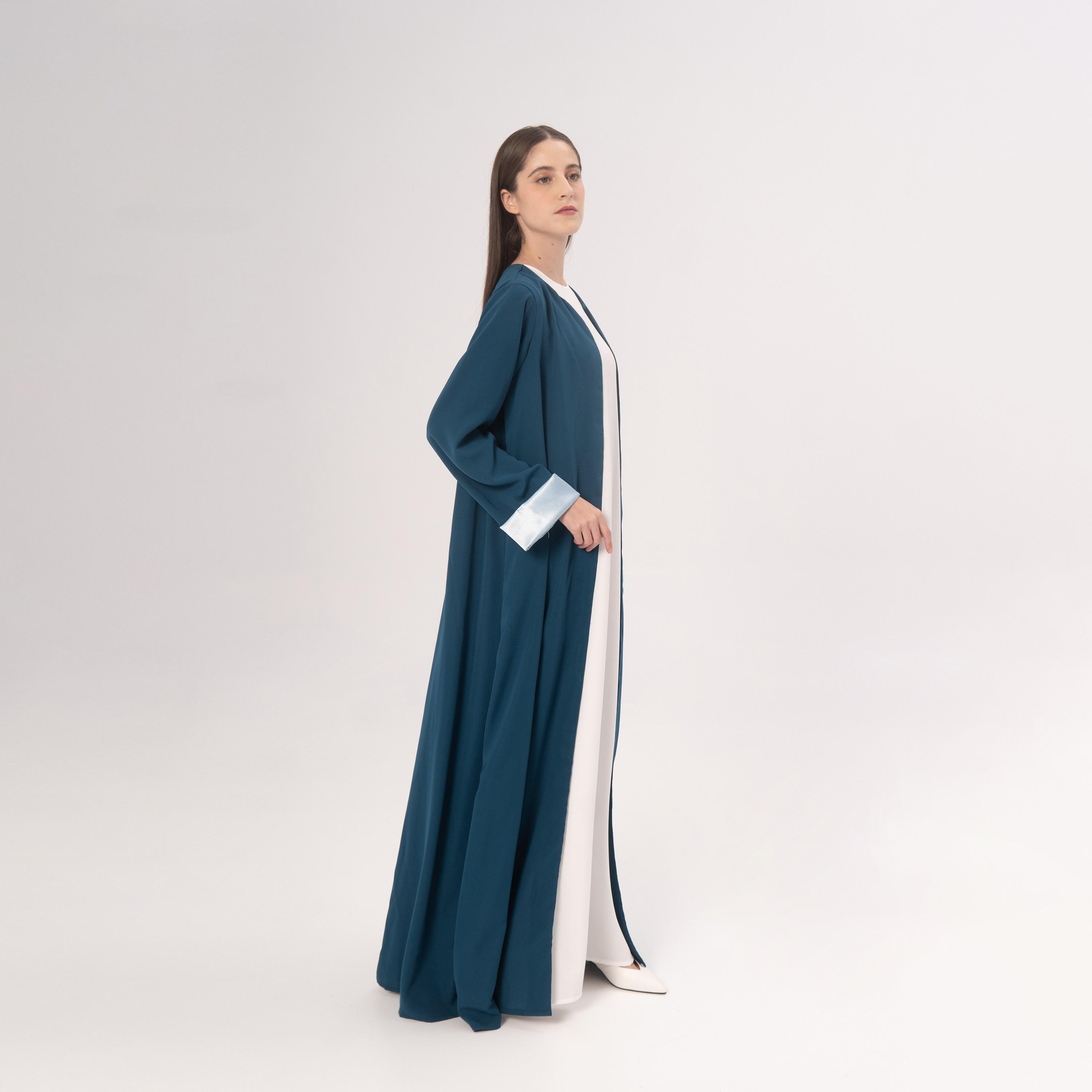 Hadiyath Al Madinah Teal Oasis Women's Abaya-women-arabicclothing-abayas-image-3