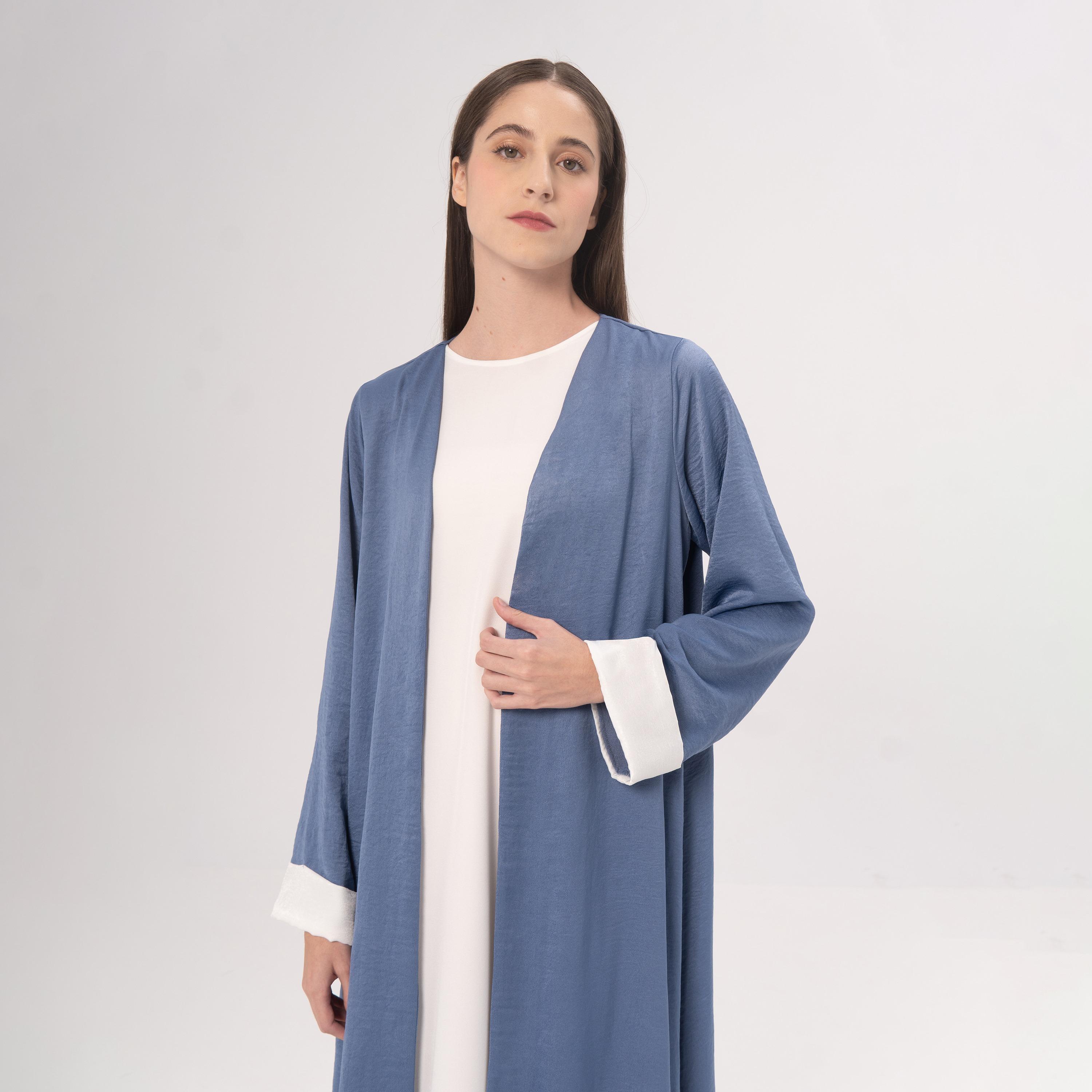 Hadiyath Al Madinah Blue Women's Abaya-women-arabicclothing-abayas-image-2