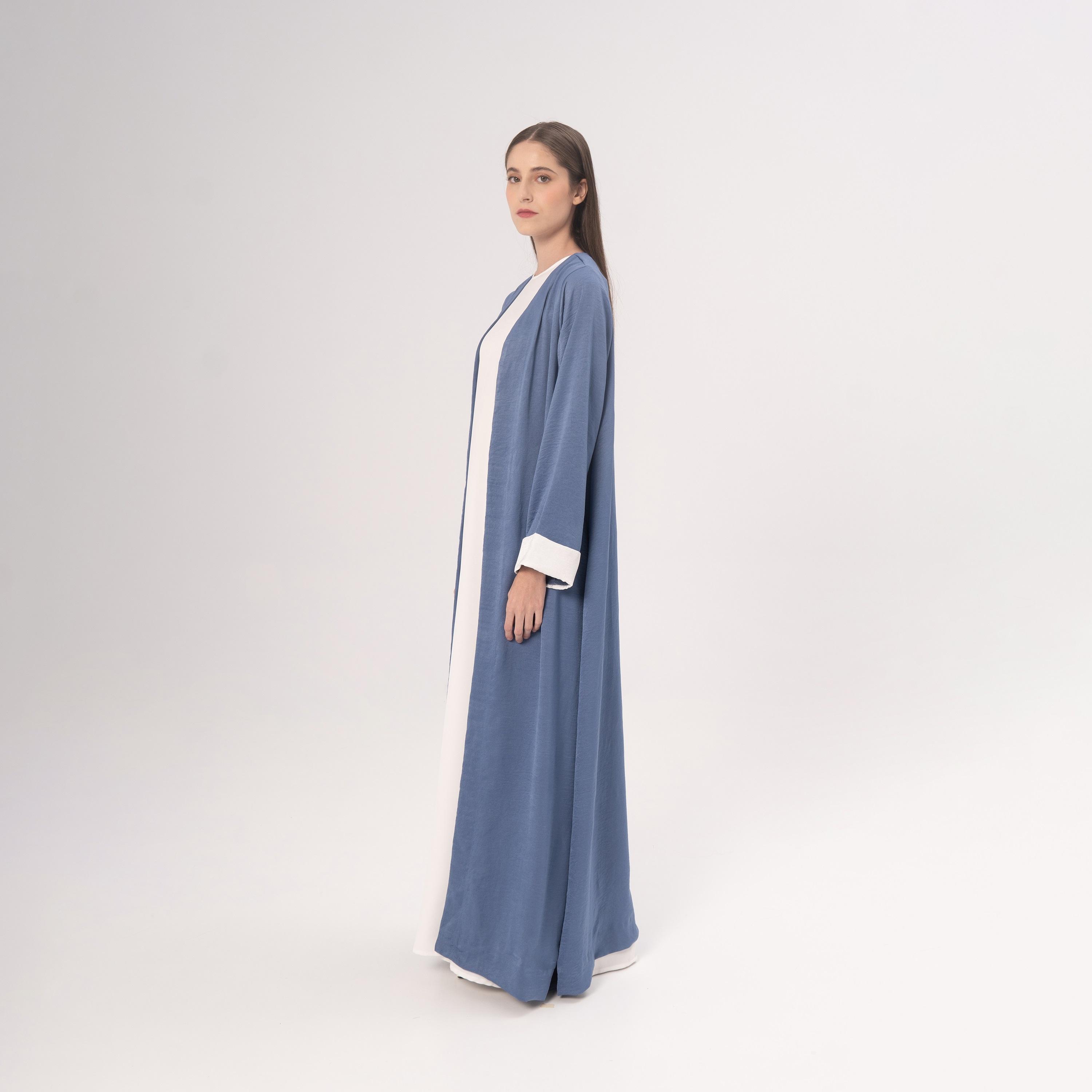Hadiyath Al Madinah Blue Women's Abaya-women-arabicclothing-abayas-image-3