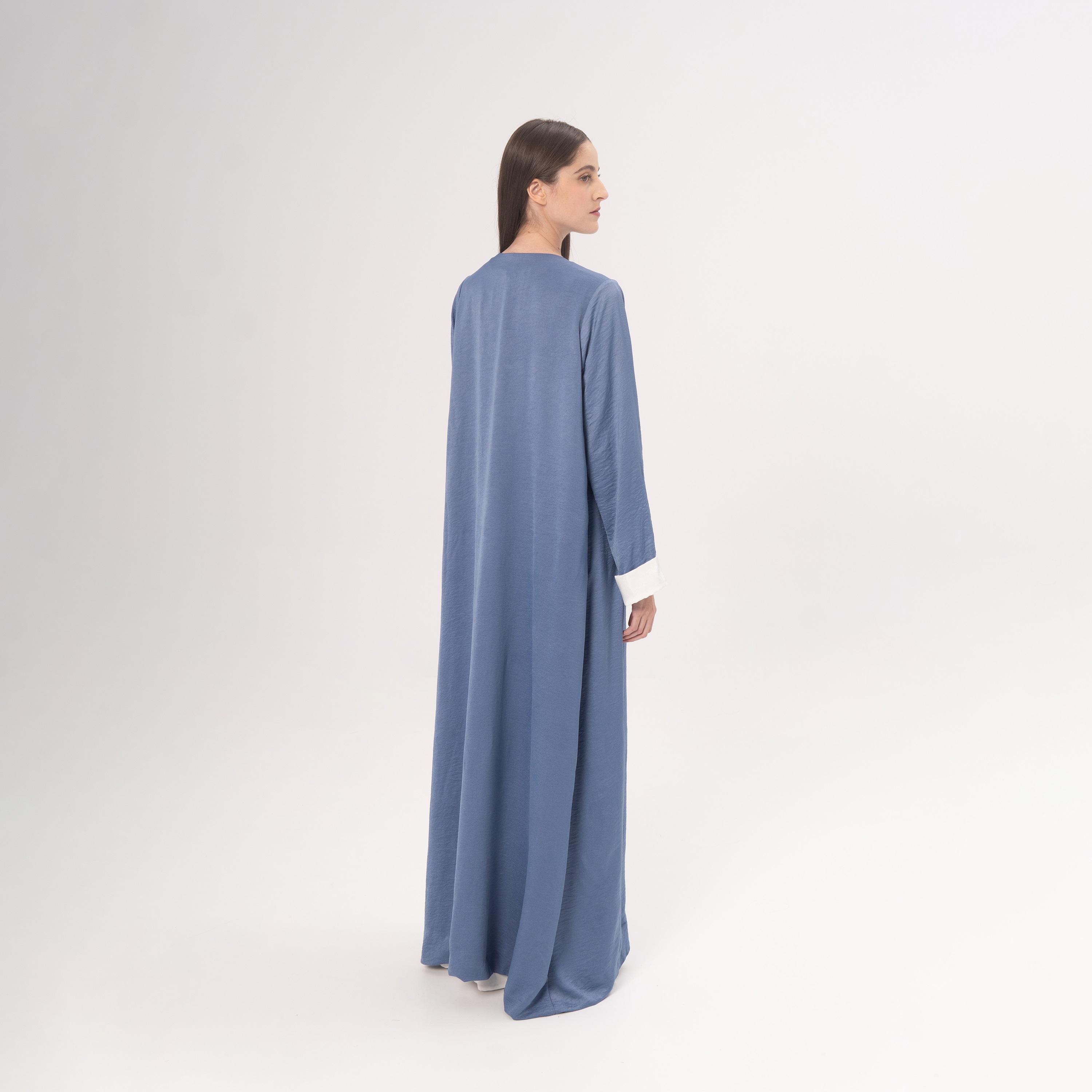 Hadiyath Al Madinah Blue Women's Abaya-women-arabicclothing-abayas-image-4