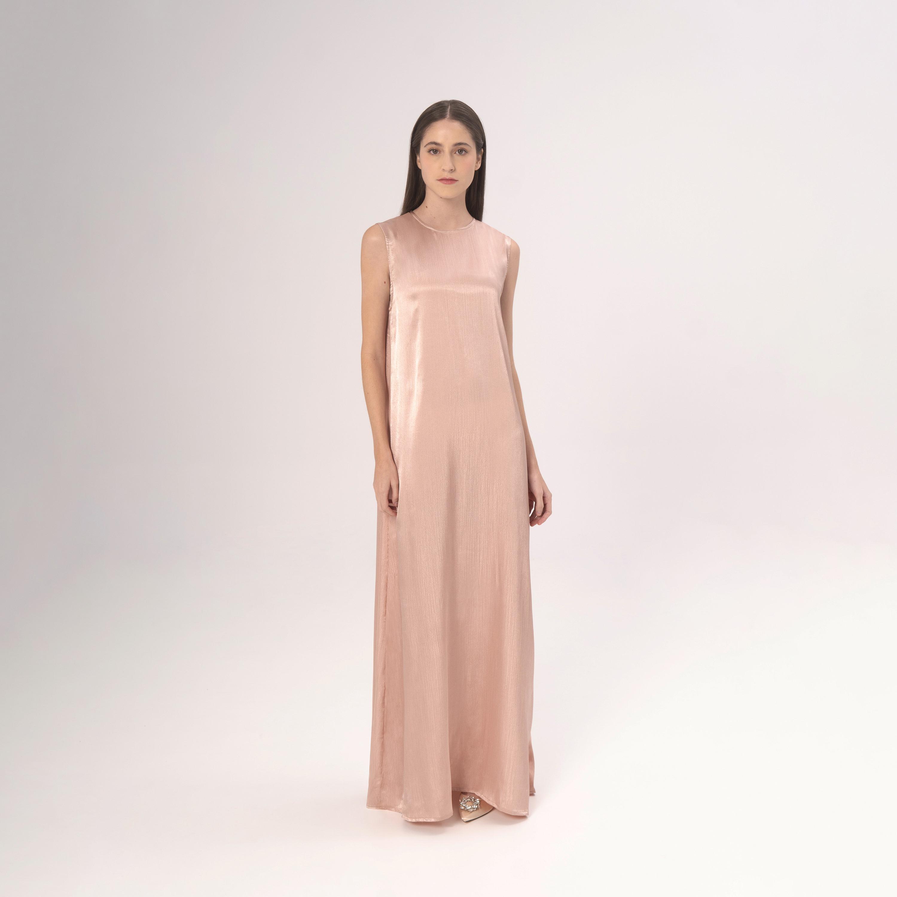 فستان داخلي نسائي من الساتان المزخرف من حديث المدينة-women-arabicclothing-abayainner-image-1