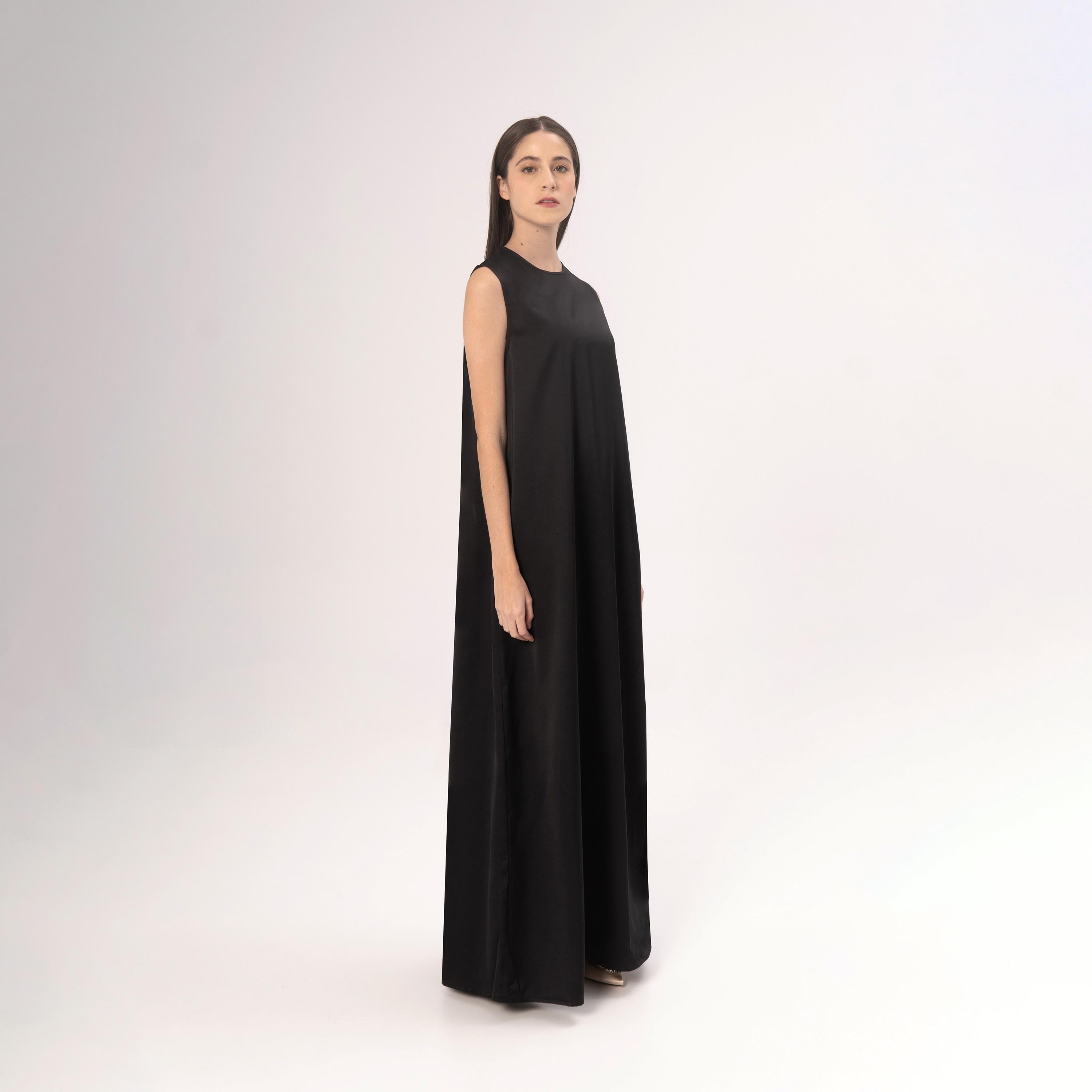 Hadiyath Al Madinah Metallic Satin Women's Inner Dress-women-arabicclothing-abayainner-image-2