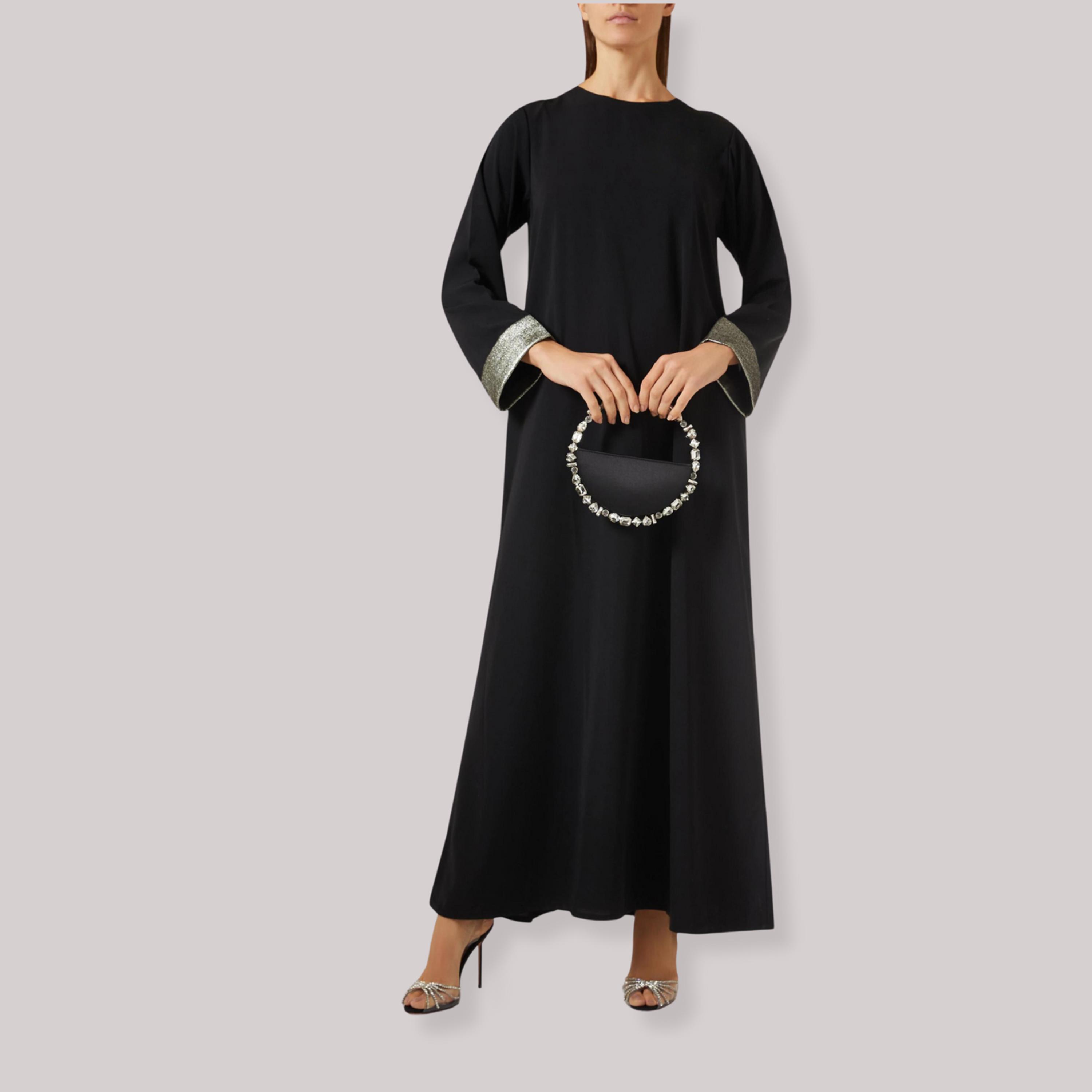 Hadiyath Al Madinah Black Women's Abaya-women-arabicclothing-abayas-image-1
