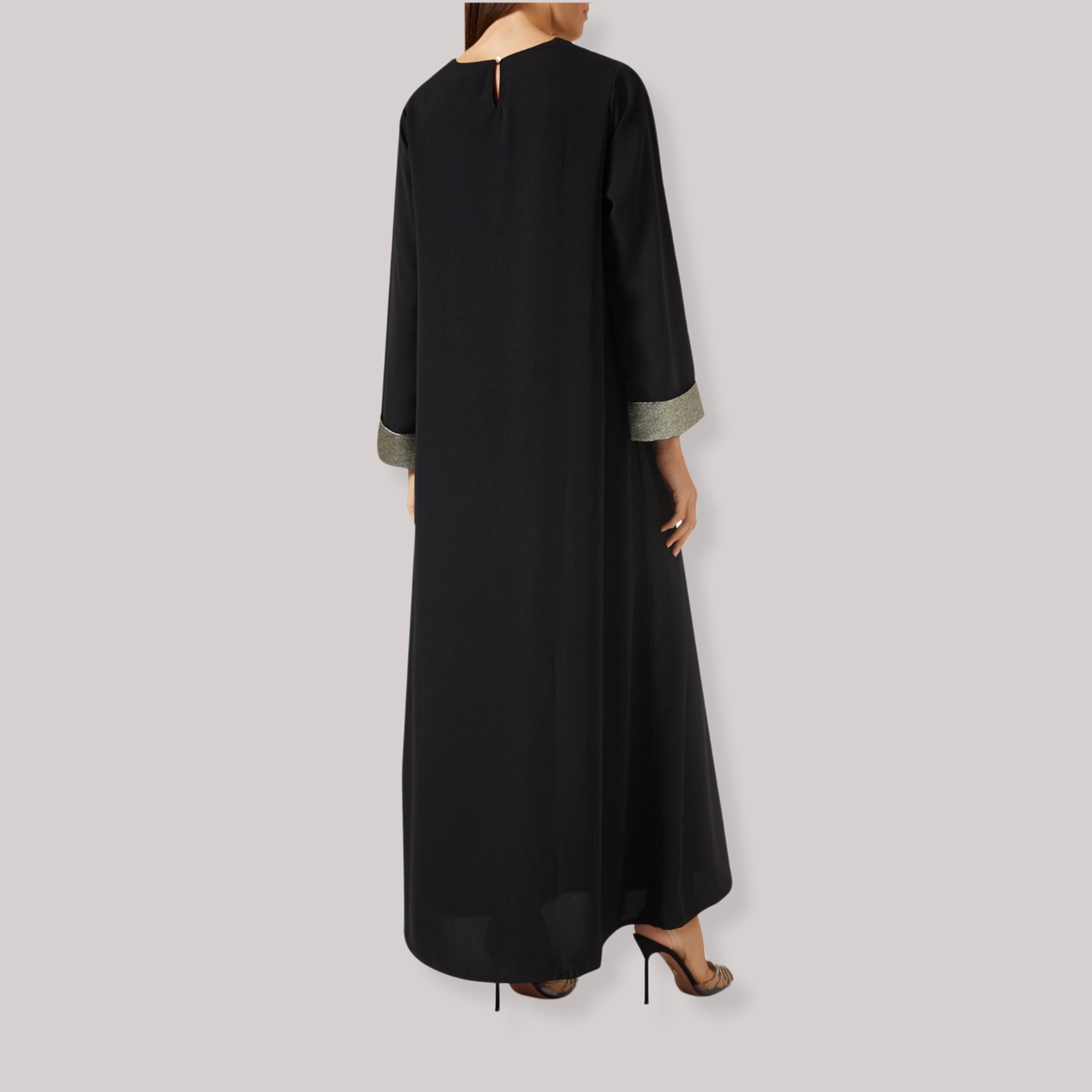 Hadiyath Al Madinah Black Women's Abaya-women-arabicclothing-abayas-image-4