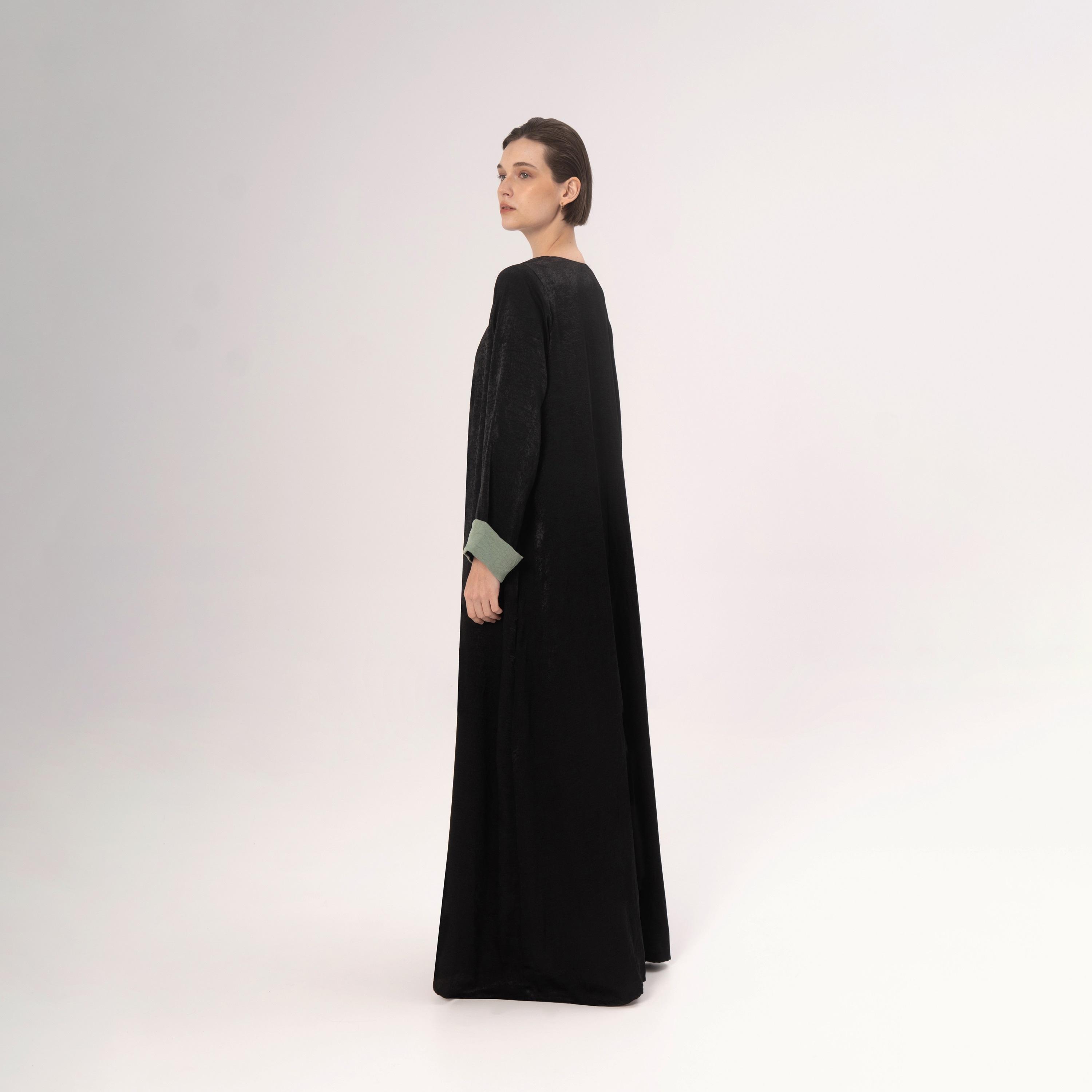 Hadiyath Al Madinah Black Women's Abaya-women-arabicclothing-abayas-image-4
