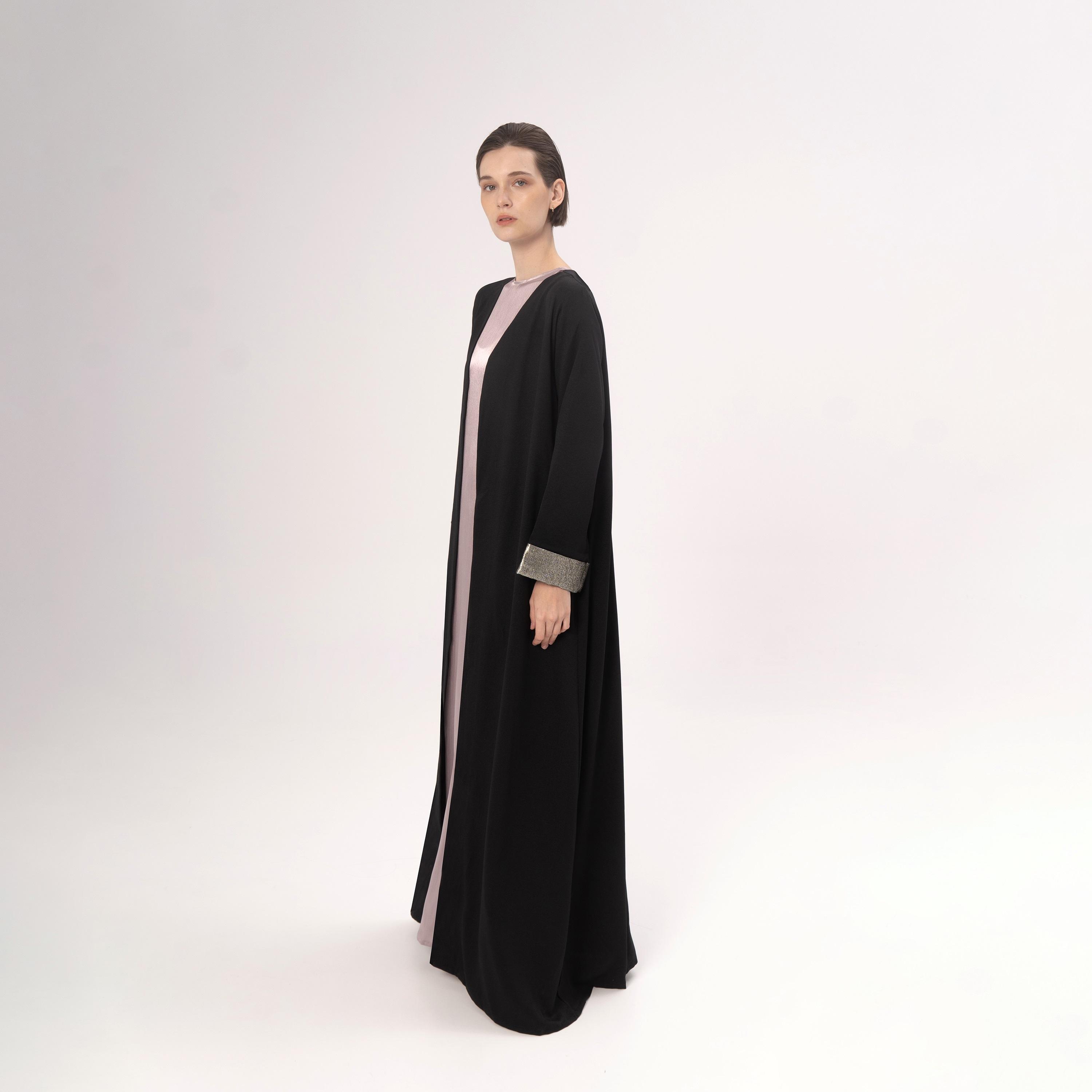Hadiyath Al Madinah Open Front Women's Abaya-women-arabicclothing-abayas-image-3