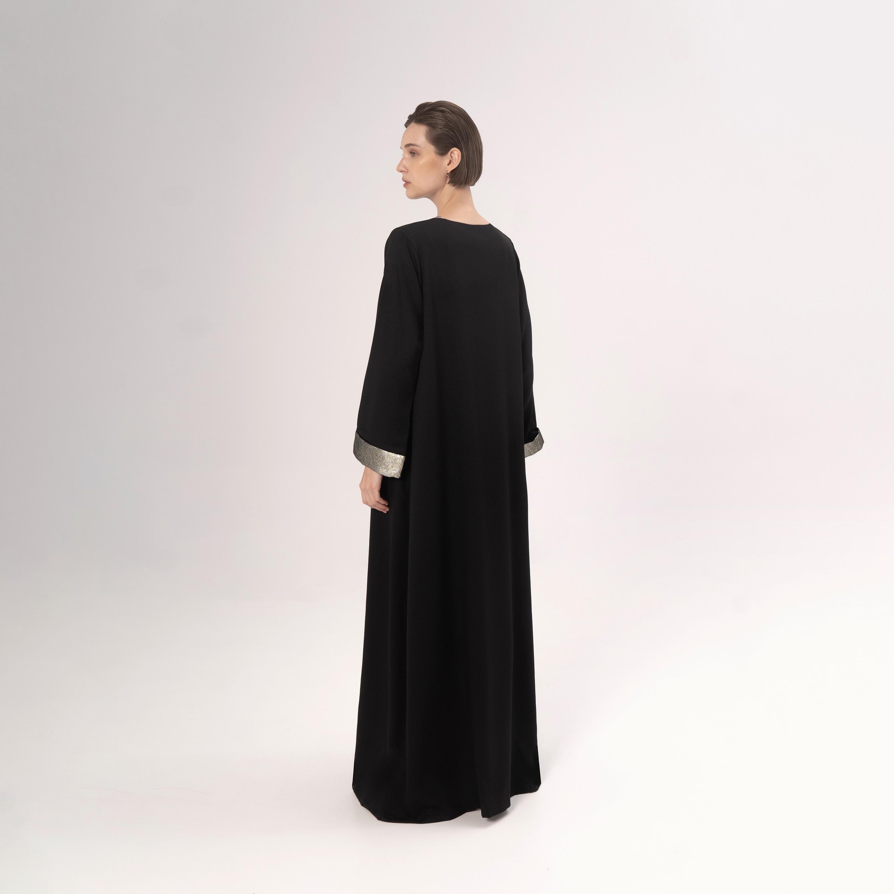 Hadiyath Al Madinah Open Front Women's Abaya-women-arabicclothing-abayas-image-4