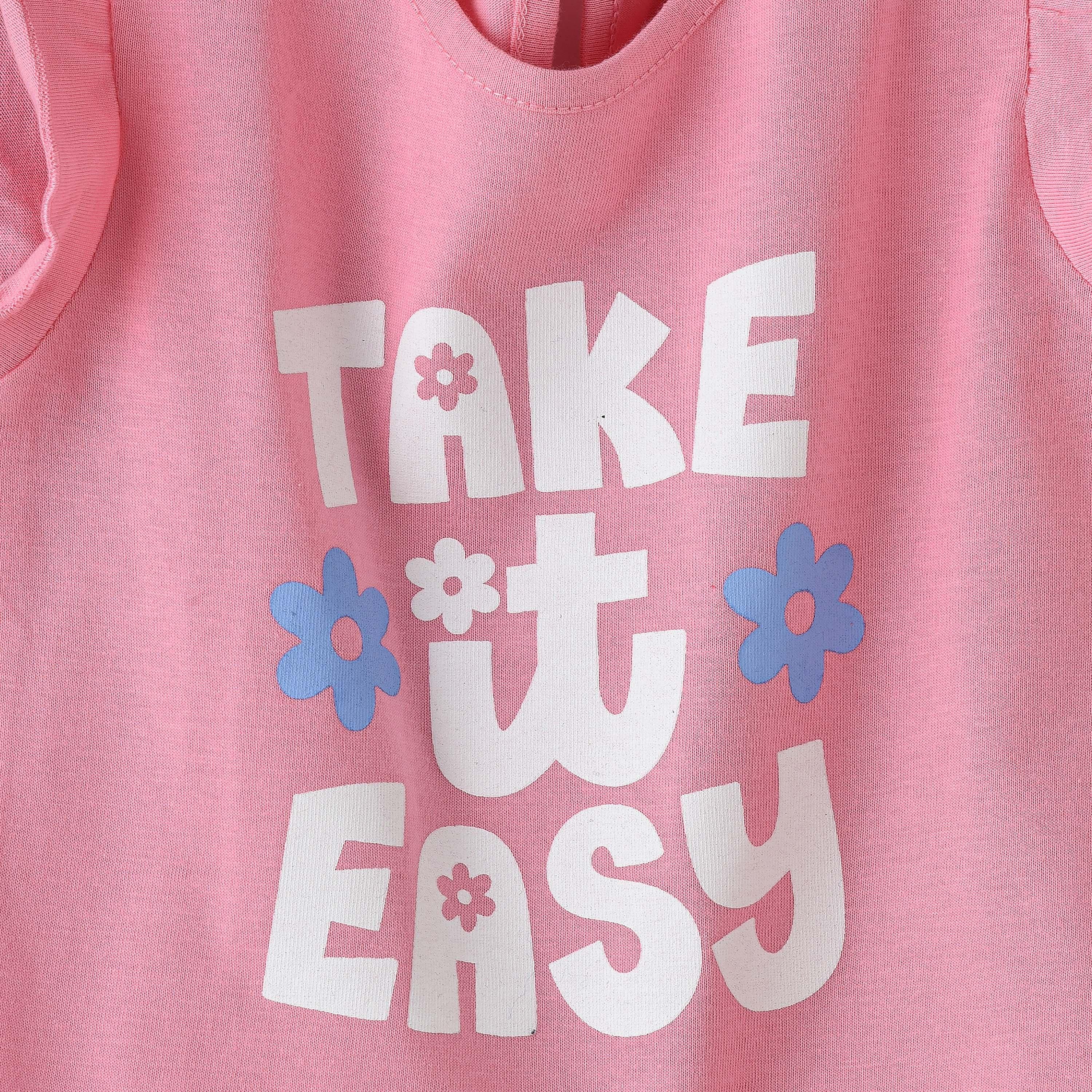 UniqKidz Printed Cap Sleeves T-Shirt-baby-girls-clothing-tshirts-image-3