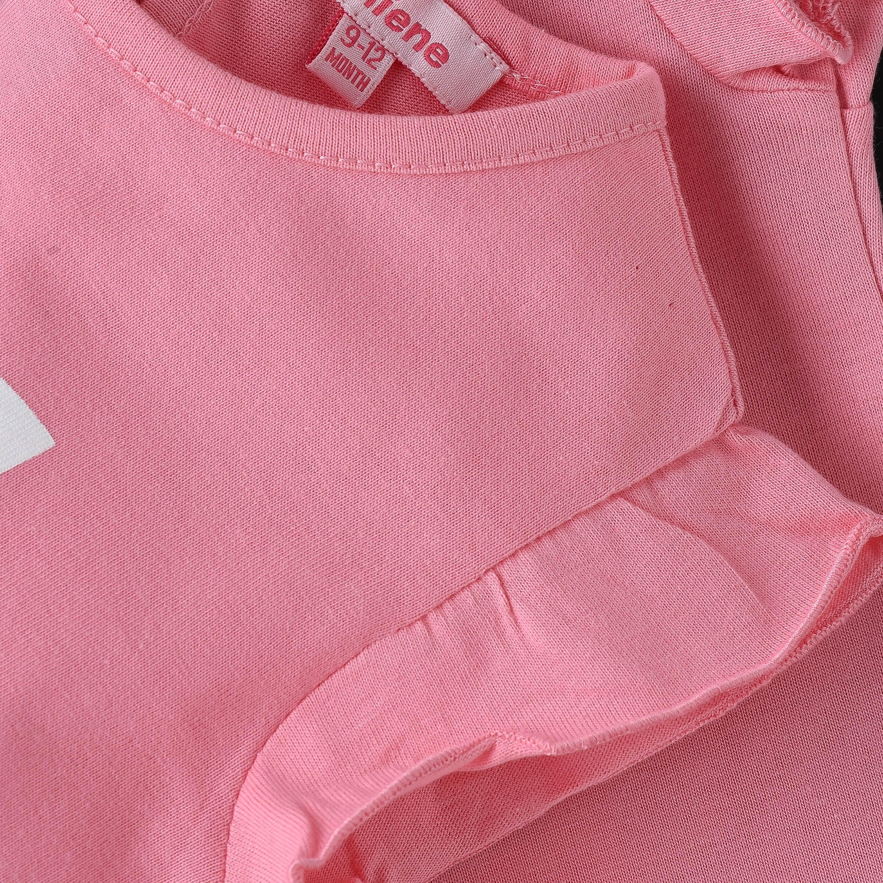 UniqKidz Printed Cap Sleeves T-Shirt-baby-girls-clothing-tshirts-image-4