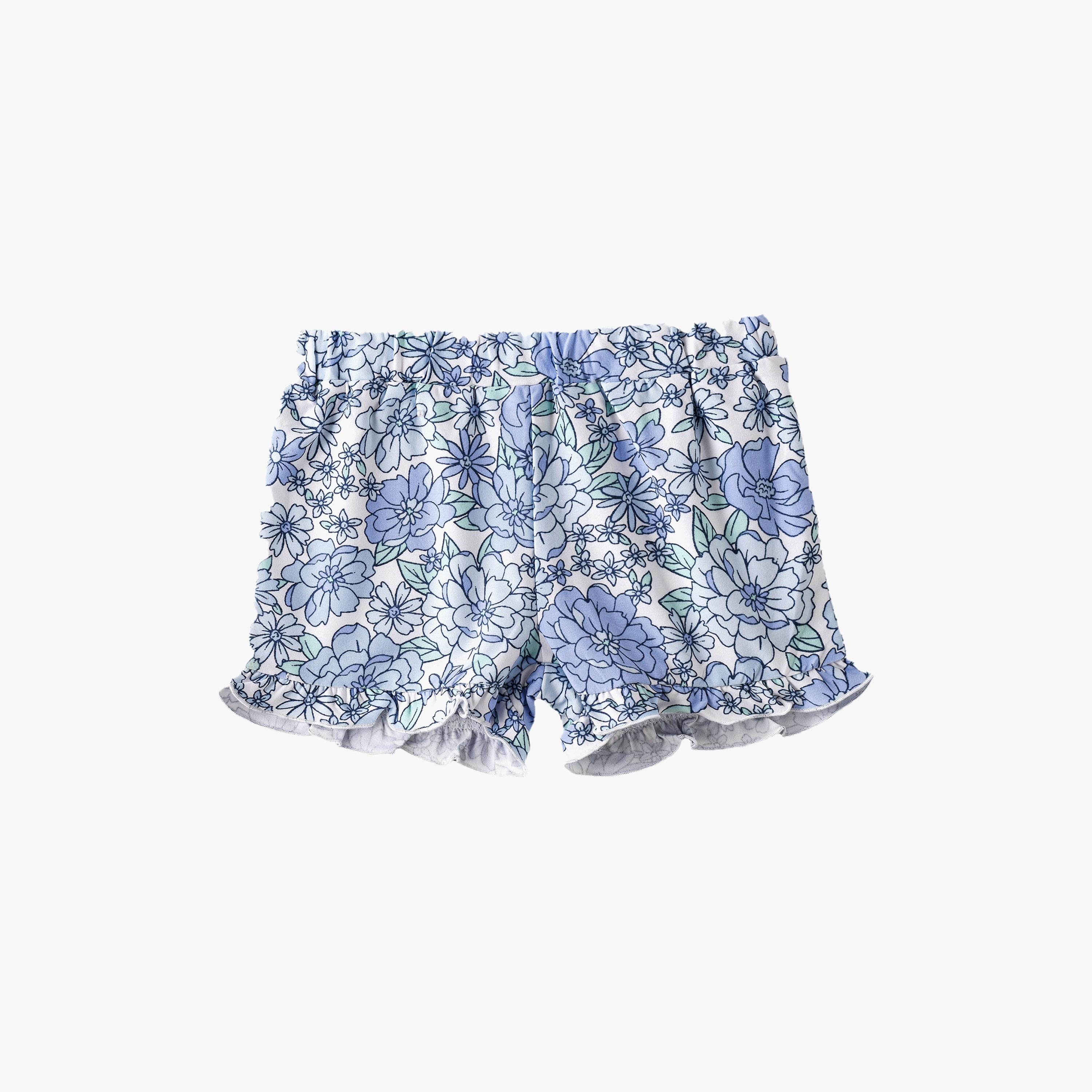 UniqKidz Floral Printed Elasticated Shorts-baby-girls-clothing-bottoms-shorts-image-1