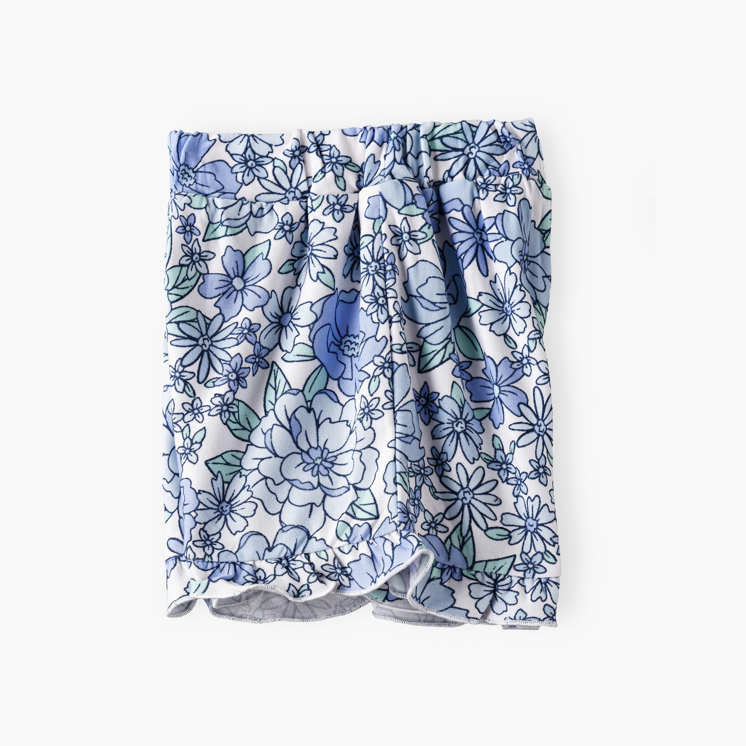 UniqKidz Floral Printed Elasticated Shorts-baby-girls-clothing-bottoms-shorts-image-3