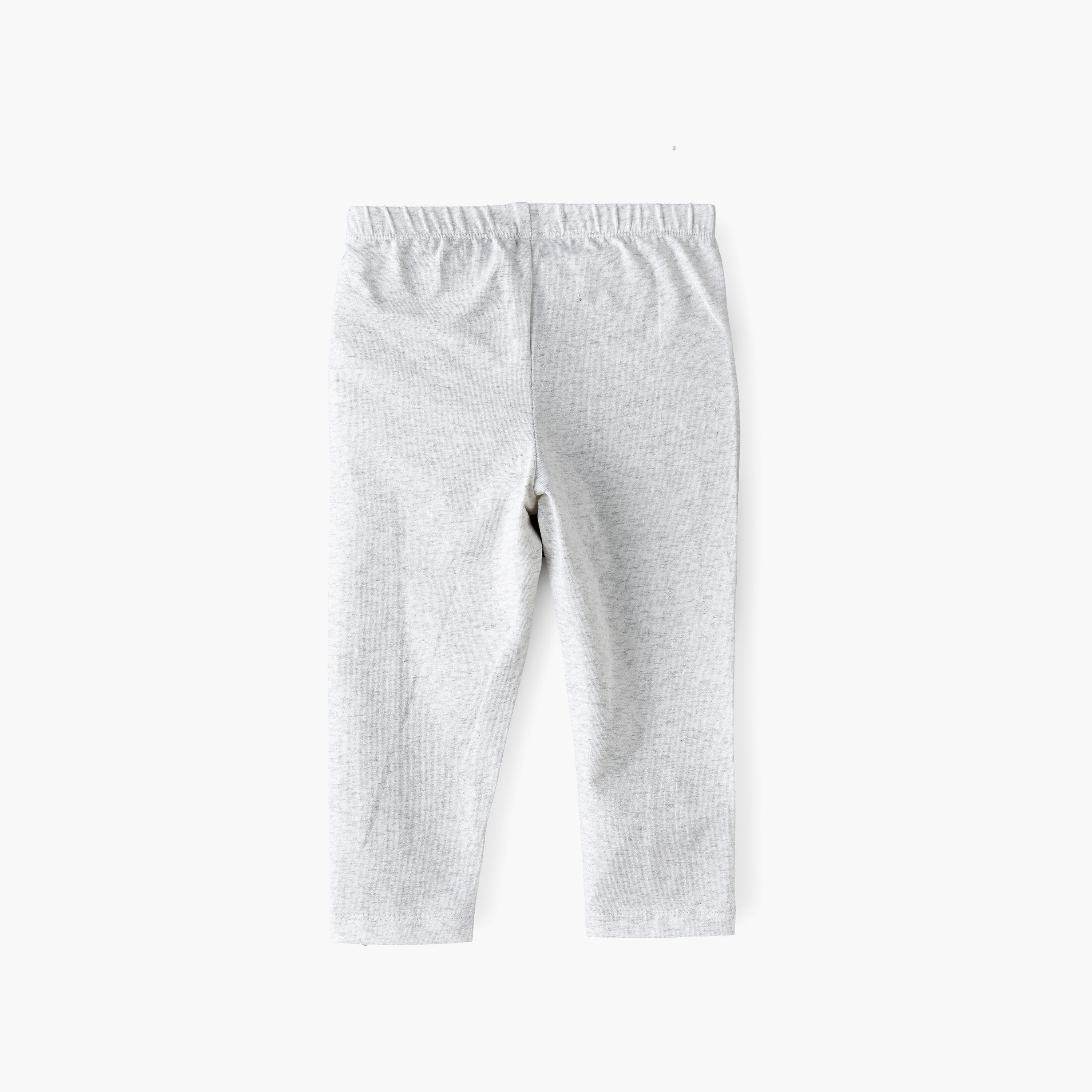 UniqKidz Solid Elasticated Leggings-baby-girls-clothing-bottoms-leggings-image-2
