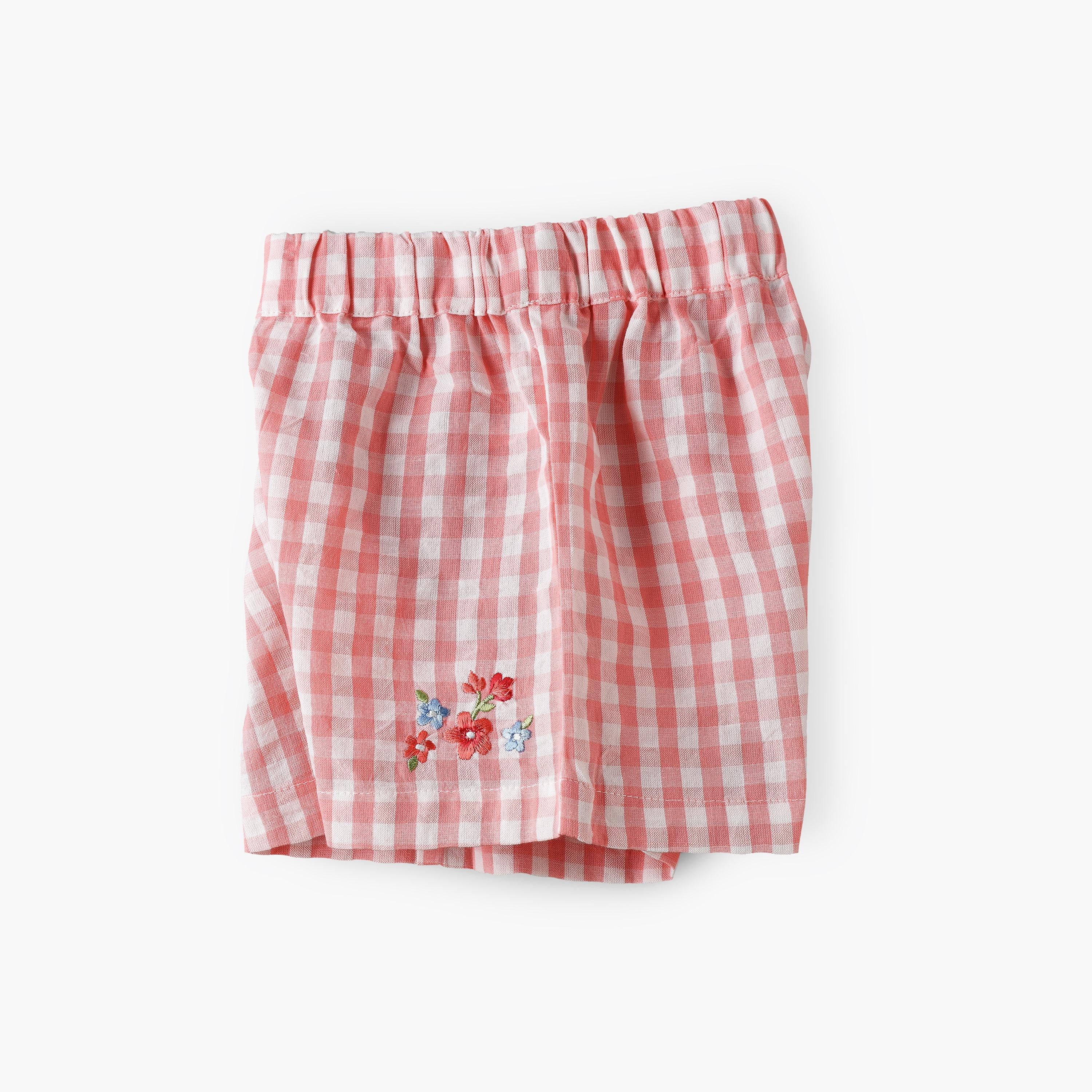 UniqKidz Checked Elasticated Shorts-baby-girls-clothing-bottoms-shorts-image-3