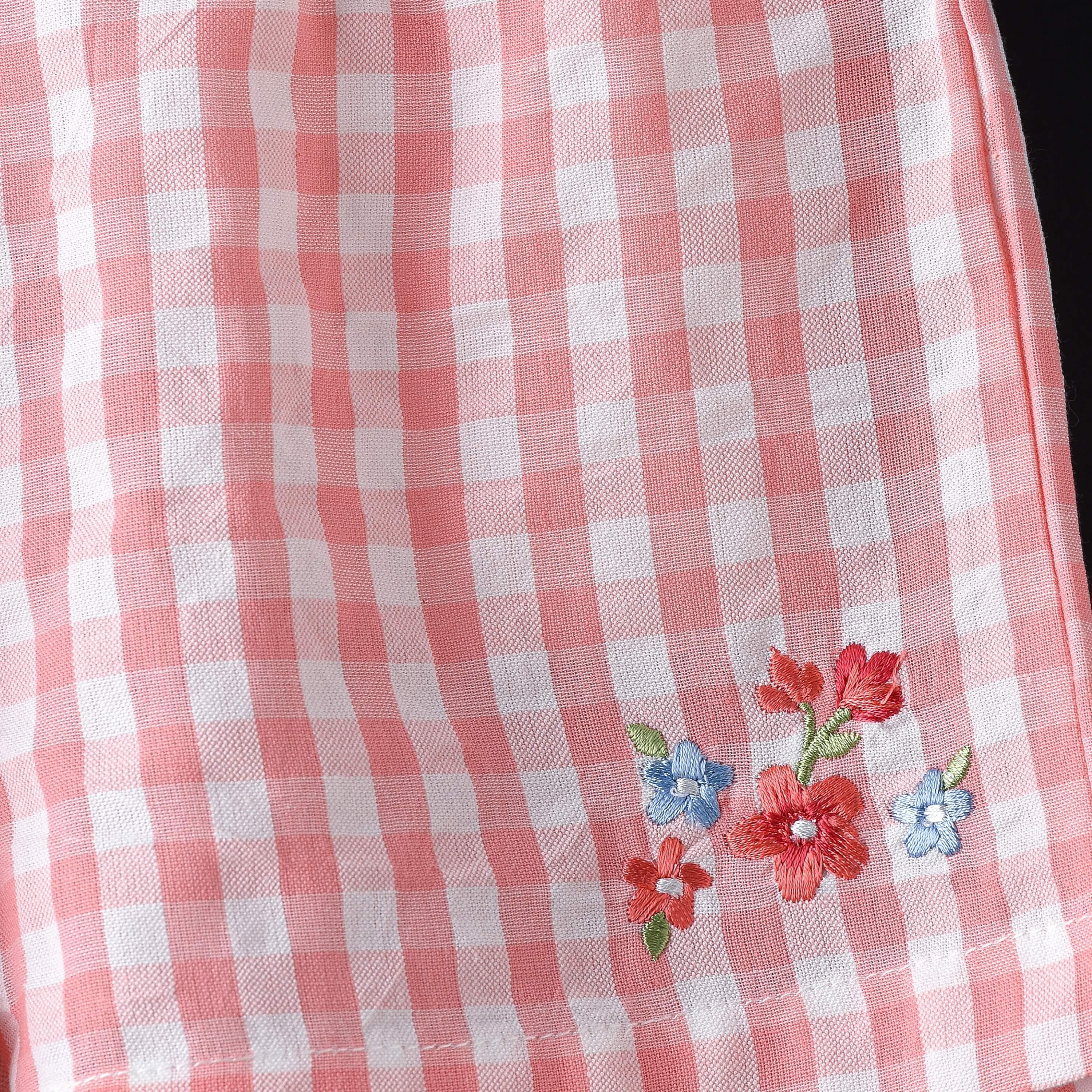 UniqKidz Checked Elasticated Shorts-baby-girls-clothing-bottoms-shorts-image-4