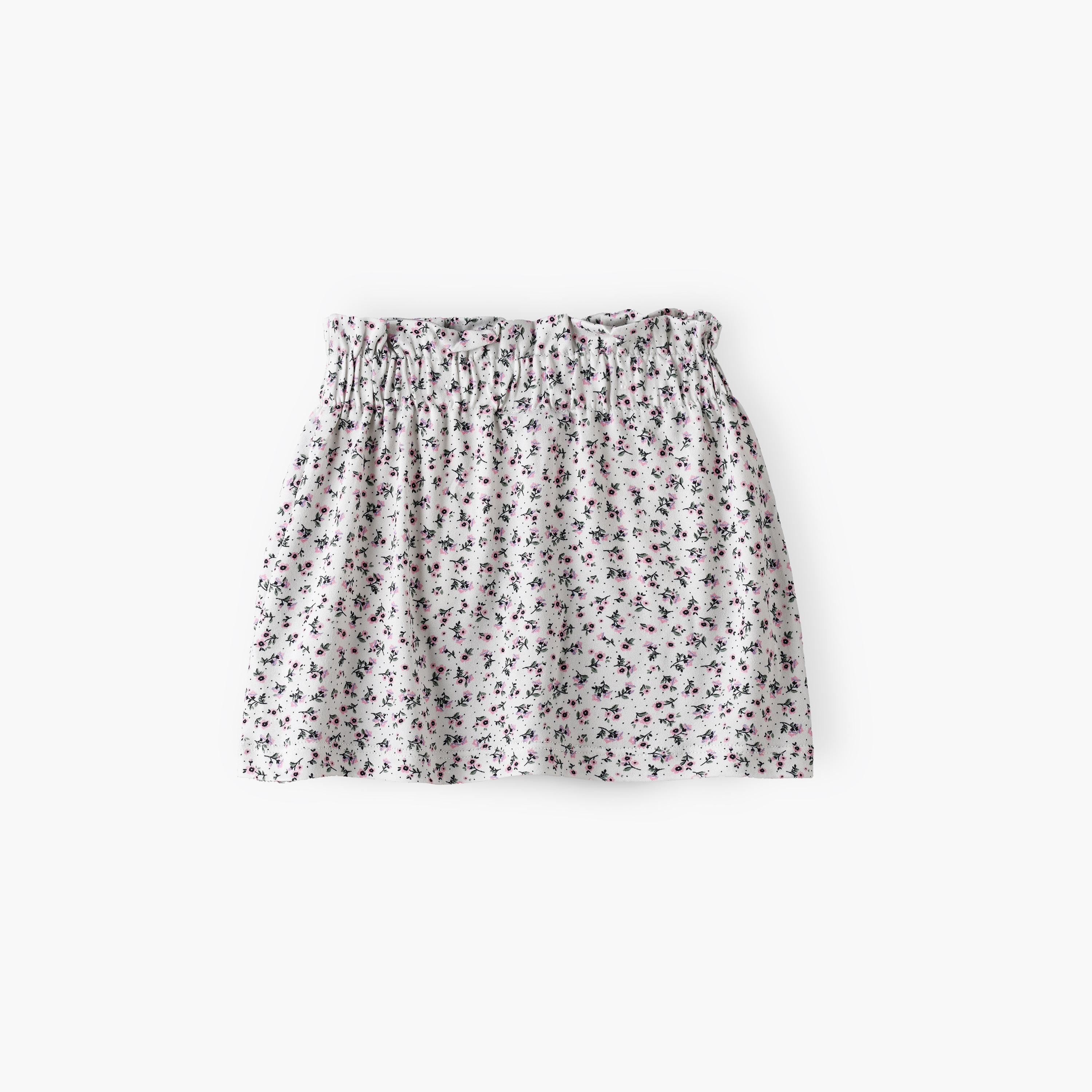UniqKidz Floral Printed Elasticated Skirt-baby-girls-clothing-bottoms-skirts-image-2