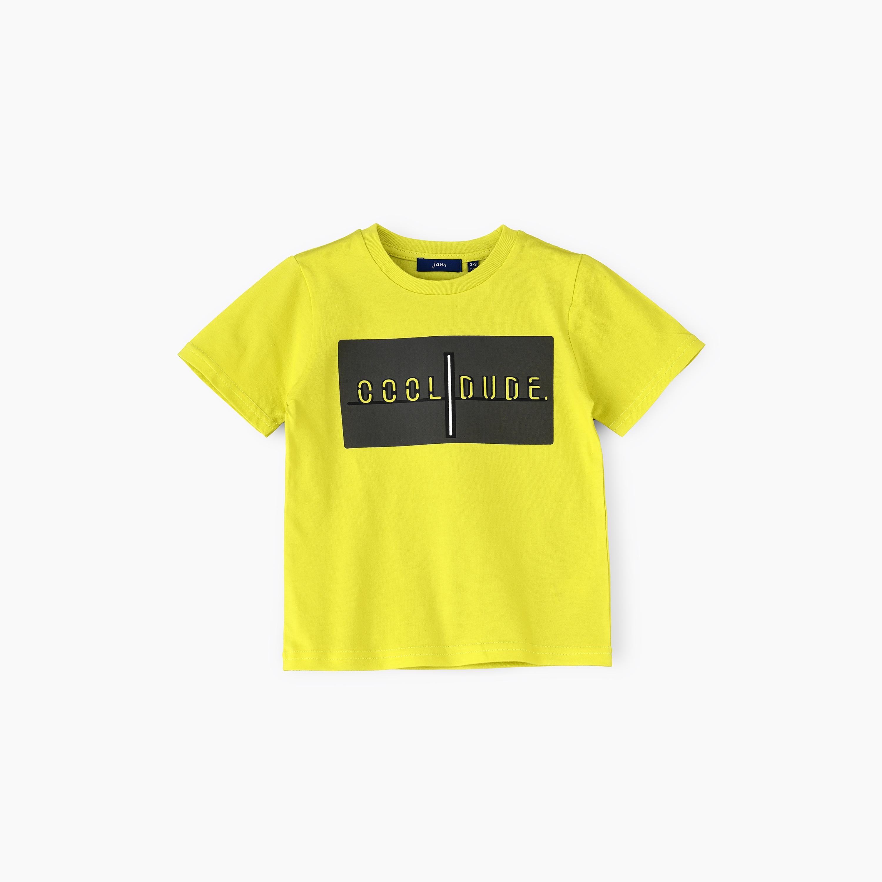 تي شيرت بأكمام قصيرة مطبوع من يونيك كيدز-boys-clothing-tshirtsandpolos-image-1