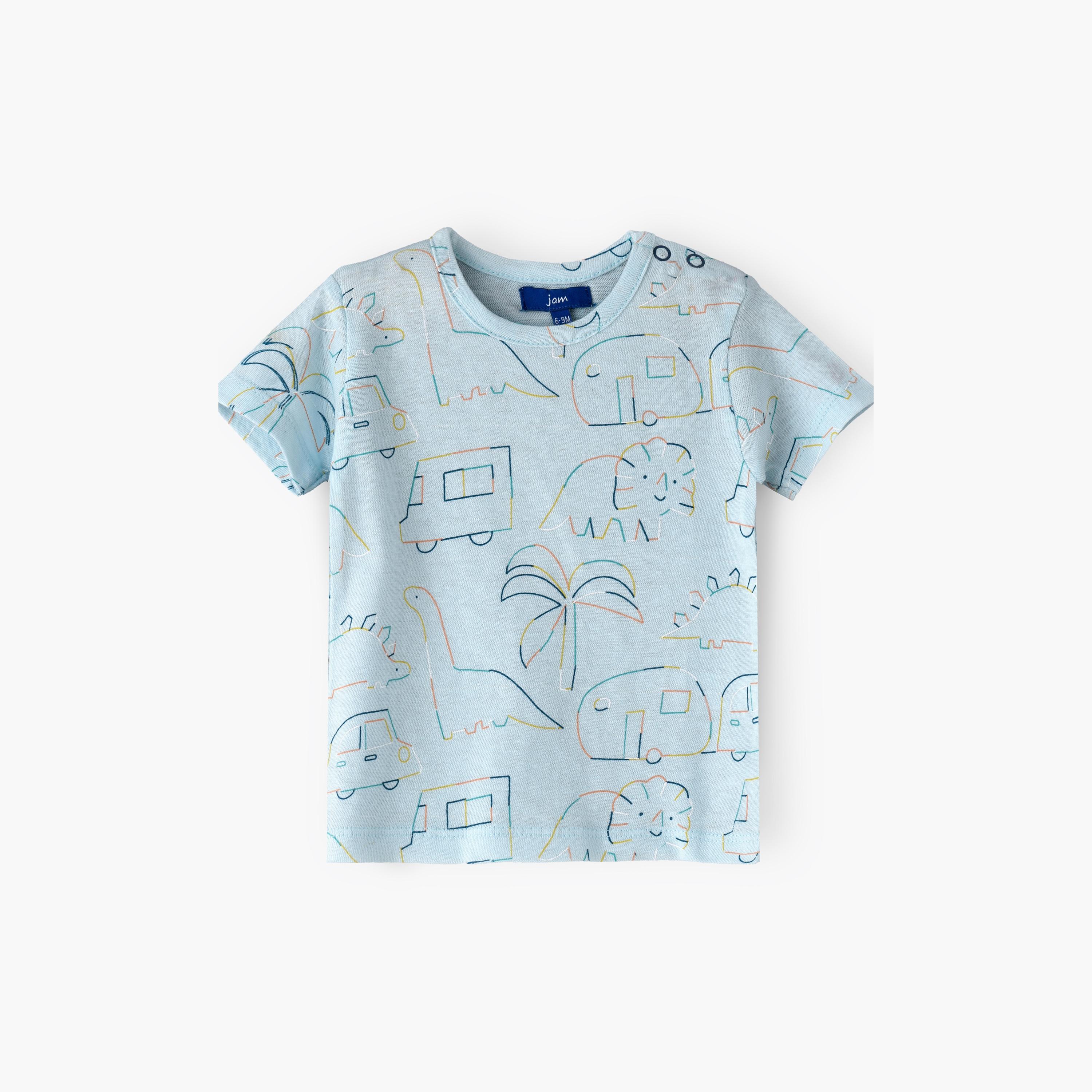 UniqKidz Printed Half Sleeves T-Shirt-baby-boys-clothing-tshirtsandpolos-image-1