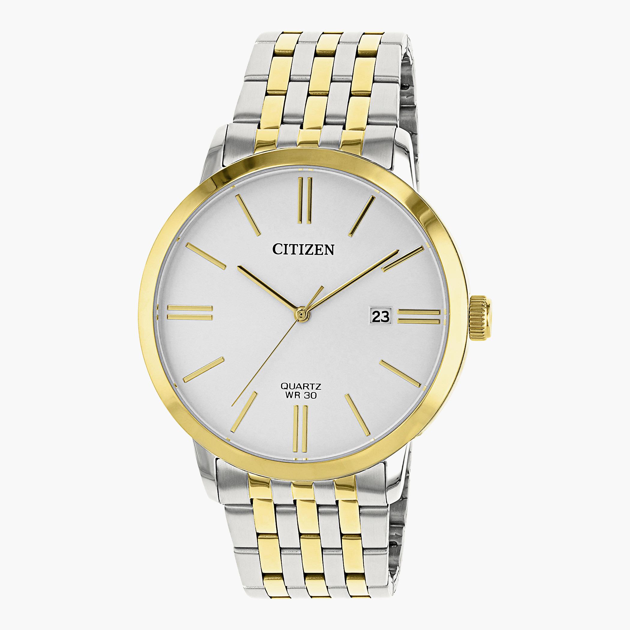 DZ 0004 54A راقب حزام معدن تناظرية بني ملك الرجال Citizen-men-watchesandjewellery-watches-image-1