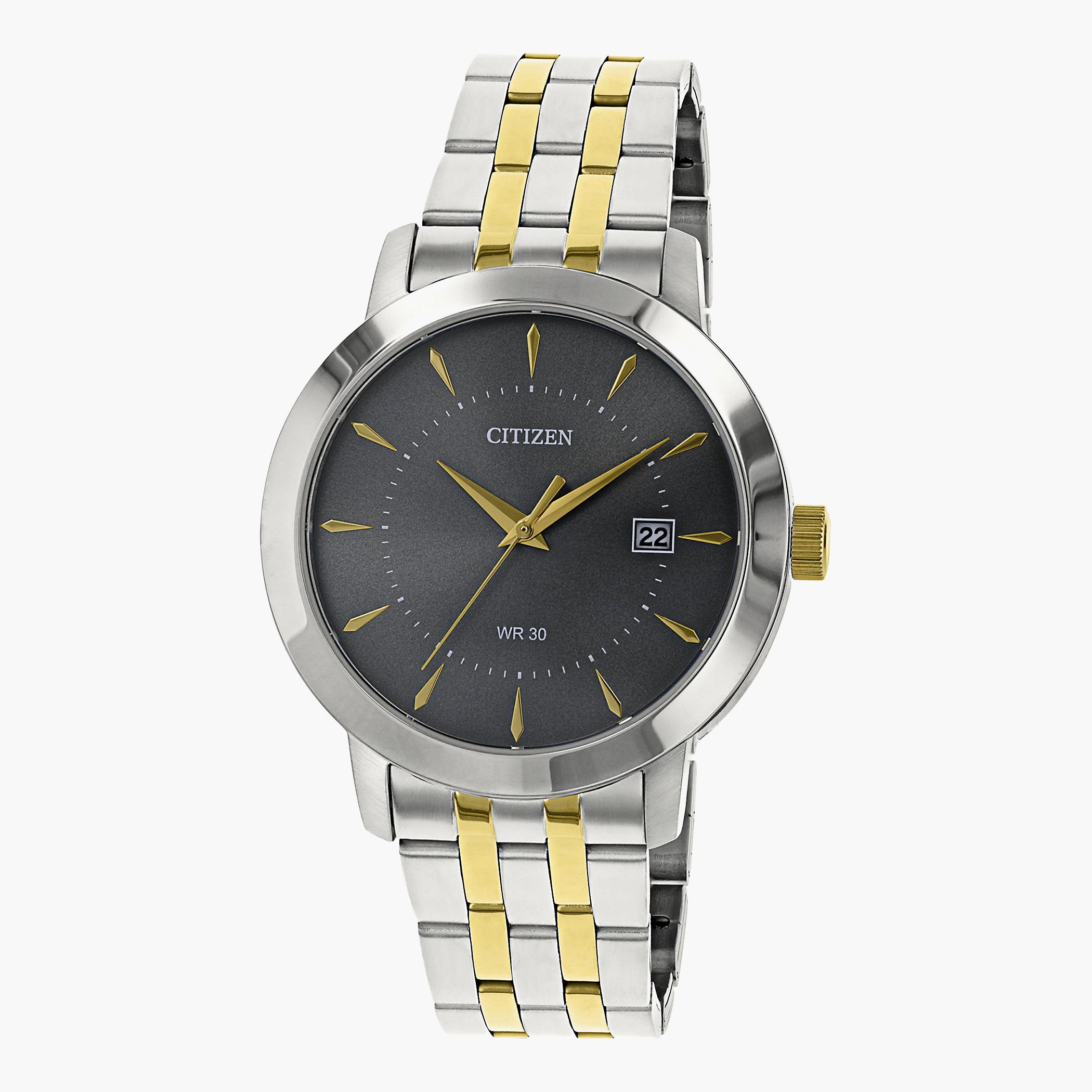 Citizen Men's Silver & Gold Analog Metal  Strap Watch -DZ 0014 51H-men-watchesandjewellery-watches-image-1