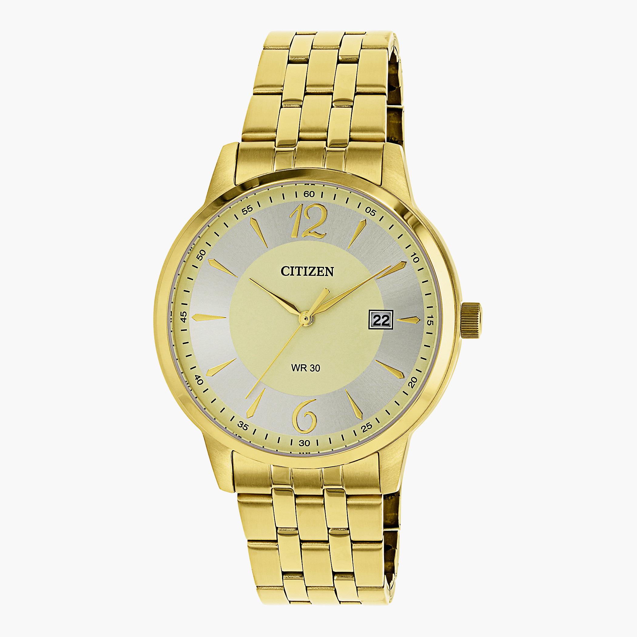 Citizen Men's Gold Analog Metal  Strap Watch -DZ 0032 59P-men-watchesandjewellery-watches-image-1
