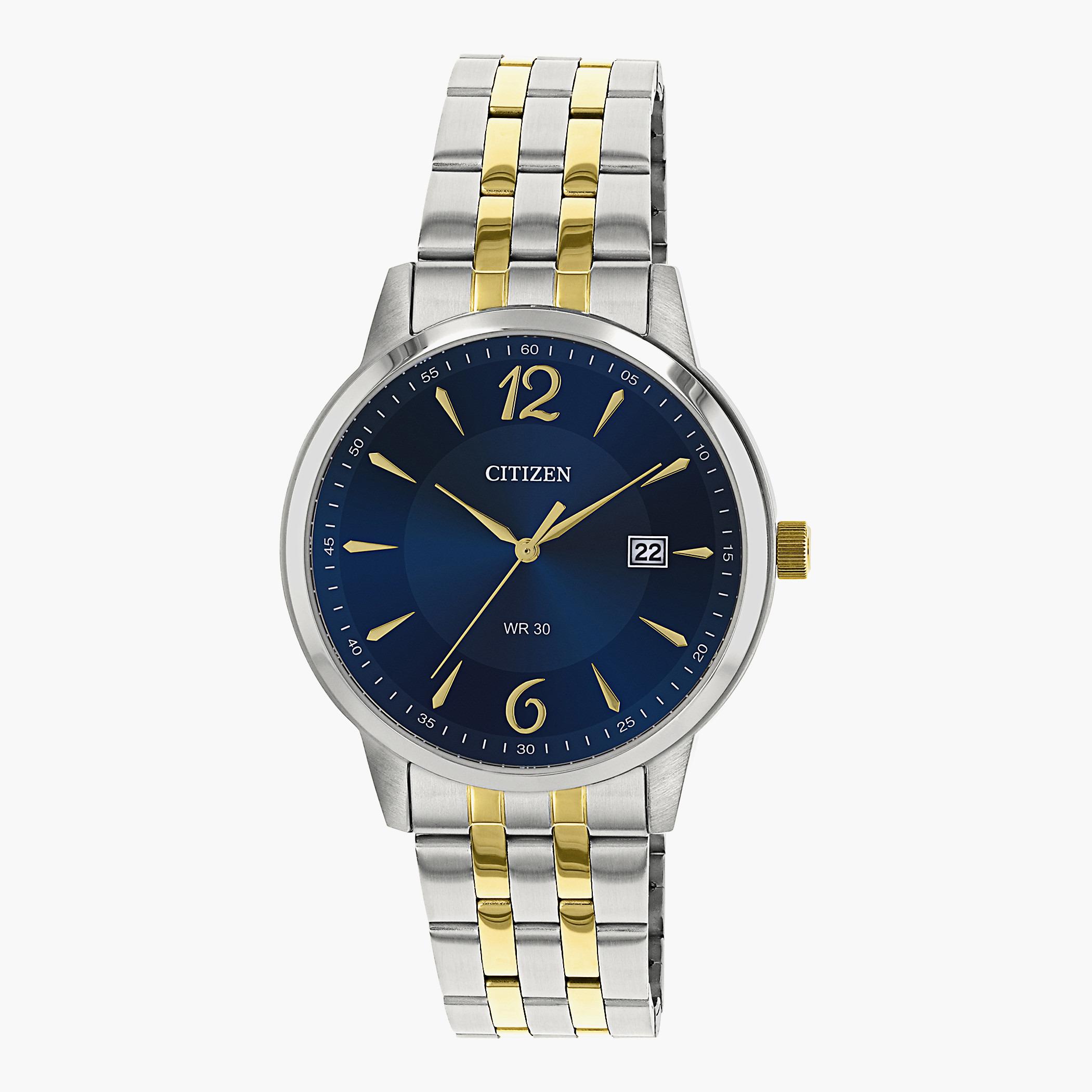 DZ 0034 53L راقب حزام معدن تناظرية الفضة والذهب ملك الرجال Citizen-men-watchesandjewellery-watches-image-1