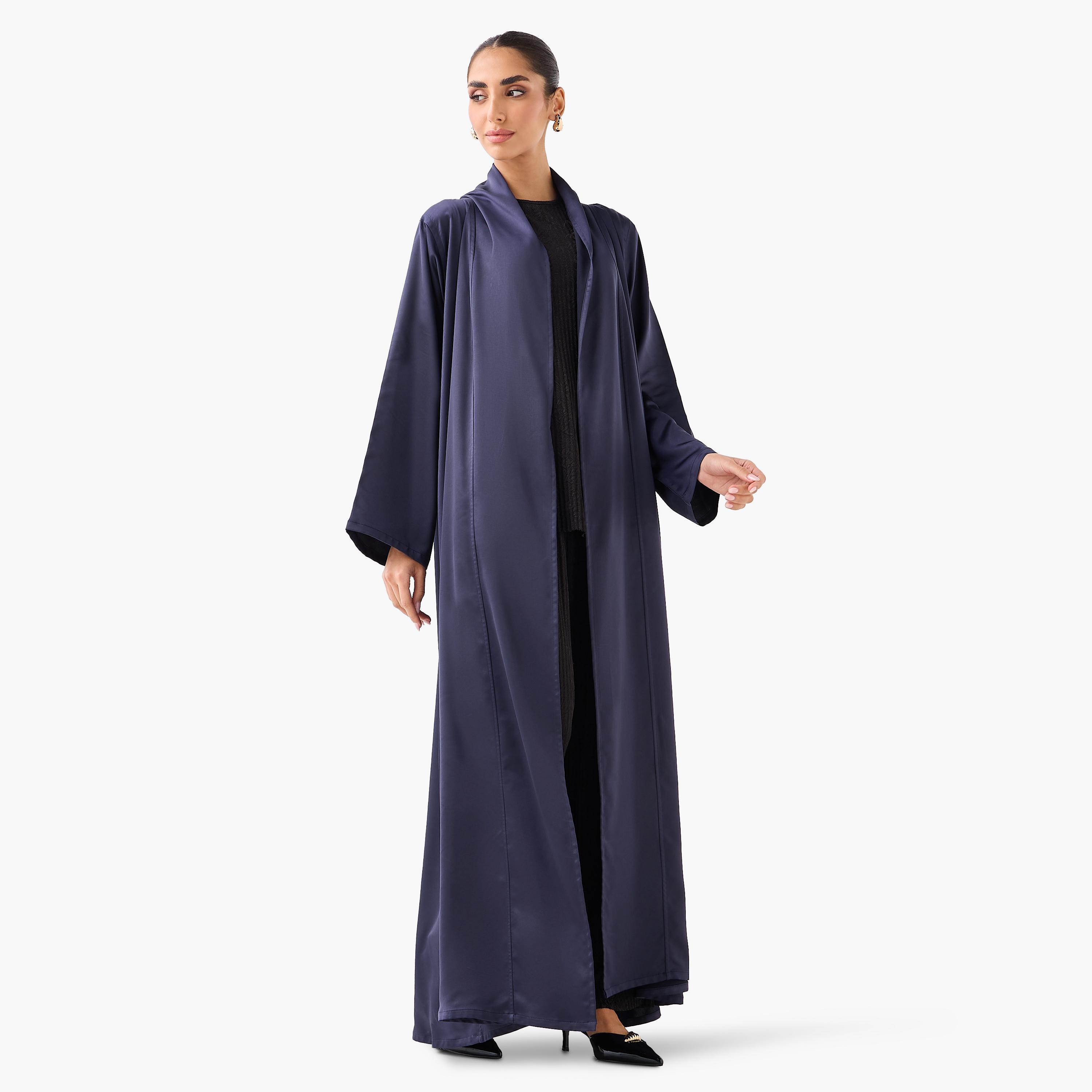 10December Open Front Abaya with Hijab-women-arabicclothing-abayas-image-1