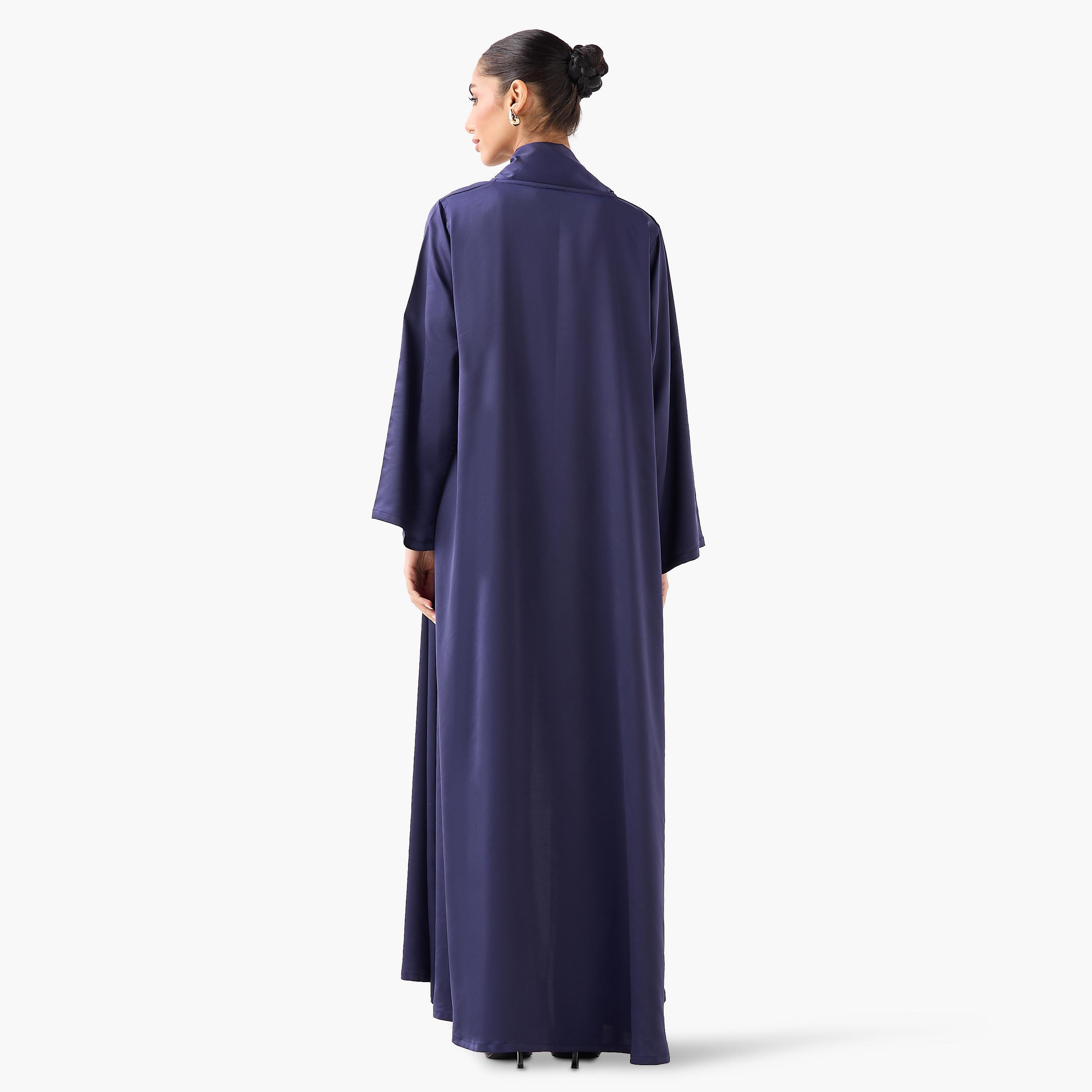 10December Open Front Abaya with Hijab-women-arabicclothing-abayas-image-4