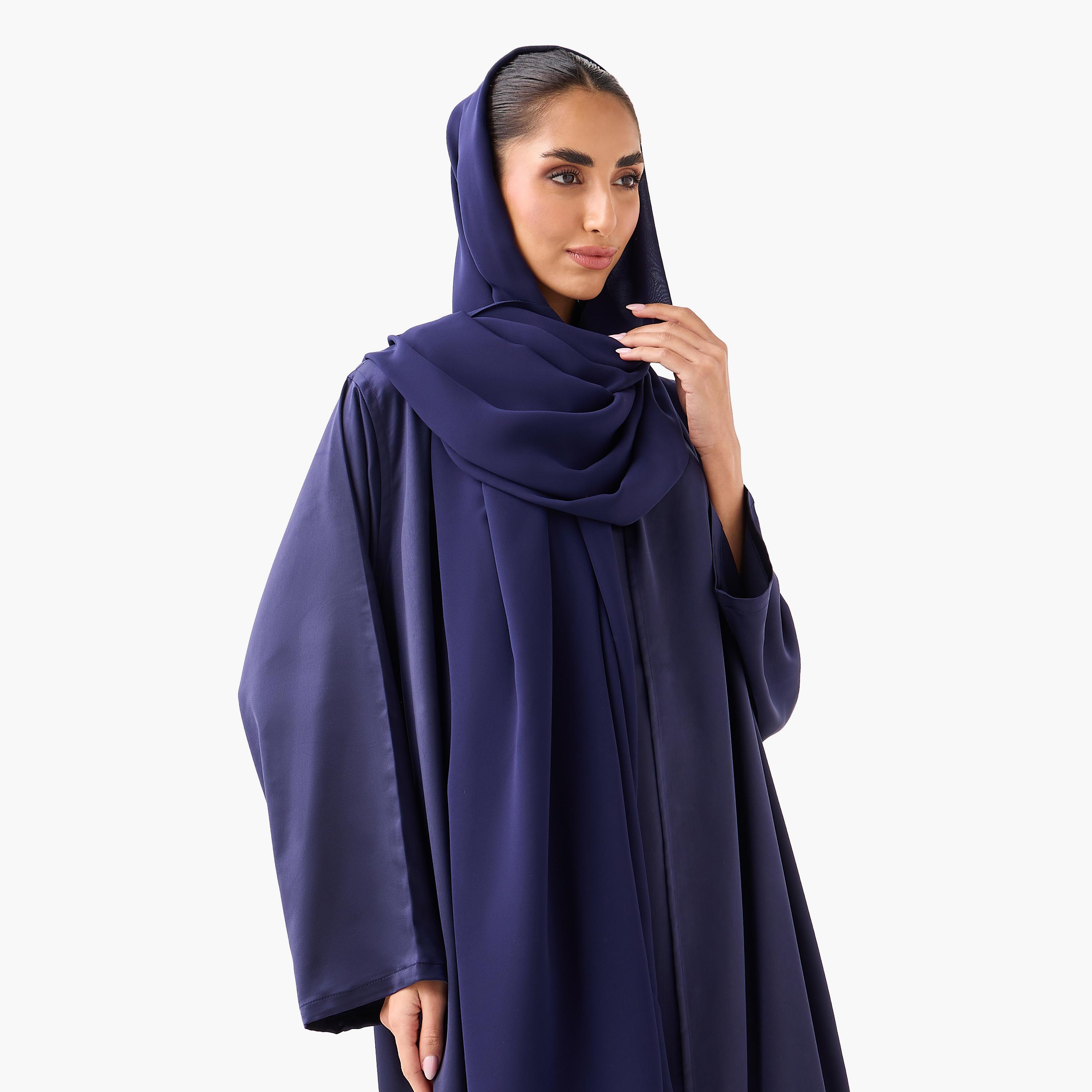 10December Open Front Abaya with Hijab-women-arabicclothing-abayas-image-5
