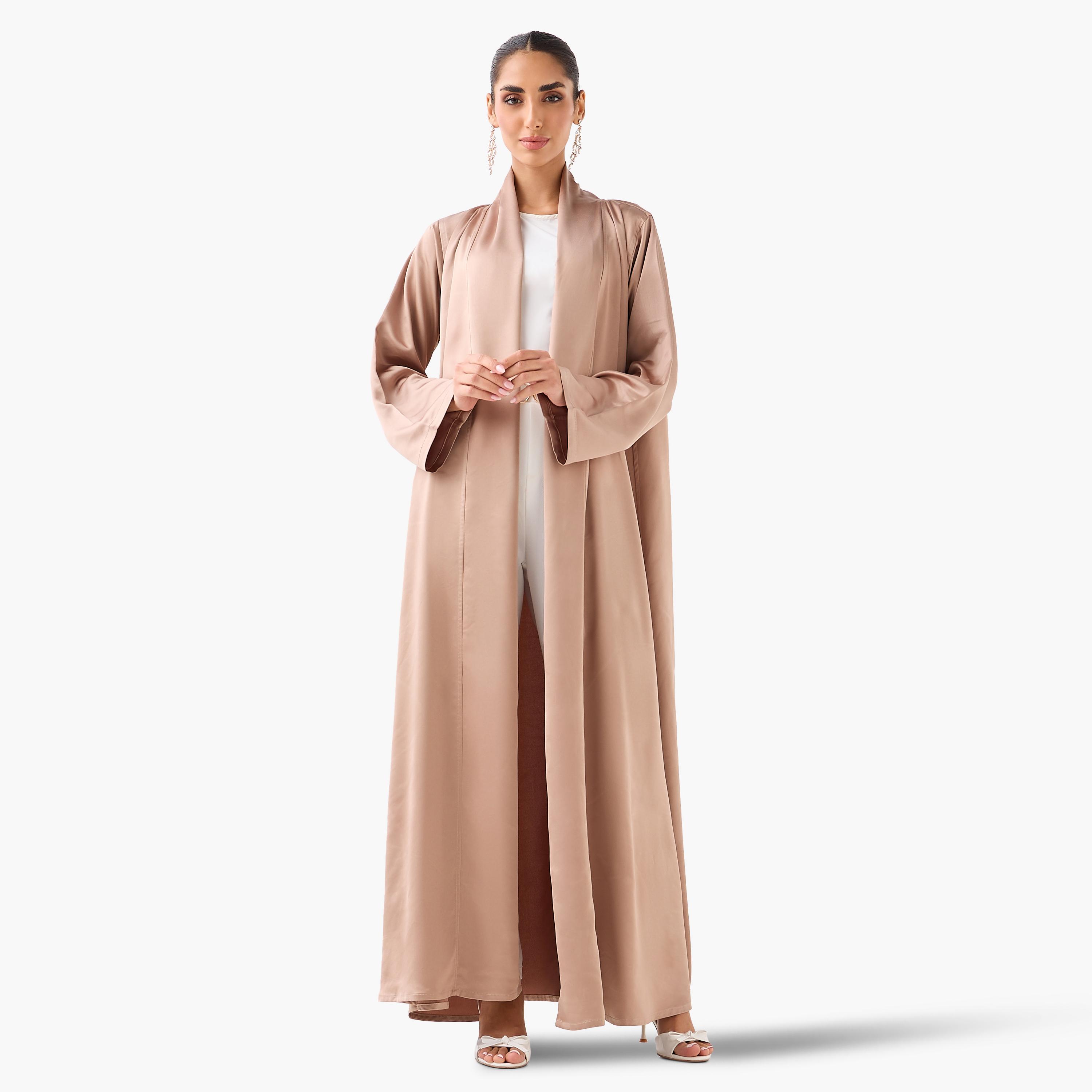 10December Open Front Abaya with Hijab-women-arabicclothing-abayas-image-1