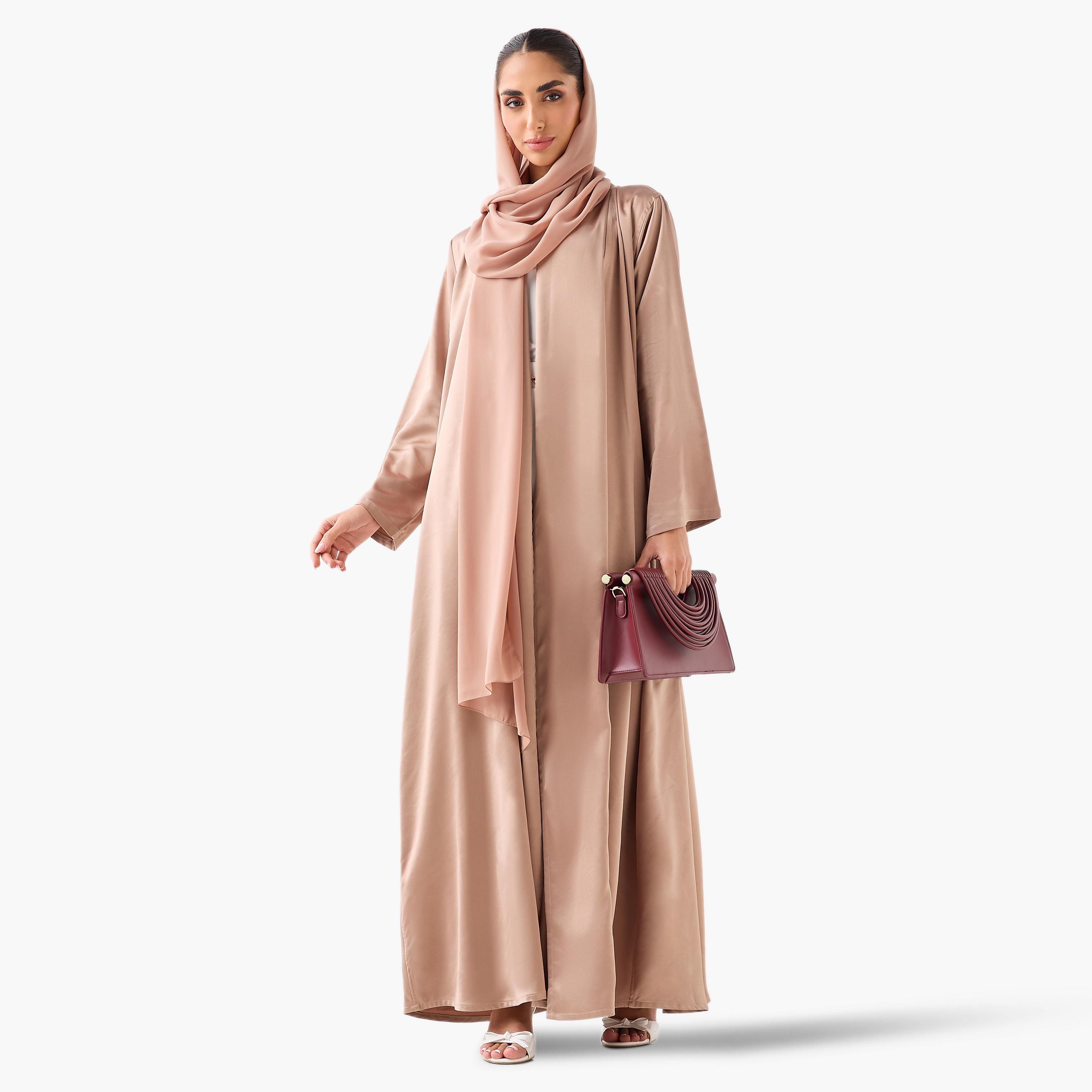 10December Open Front Abaya with Hijab-women-arabicclothing-abayas-image-3