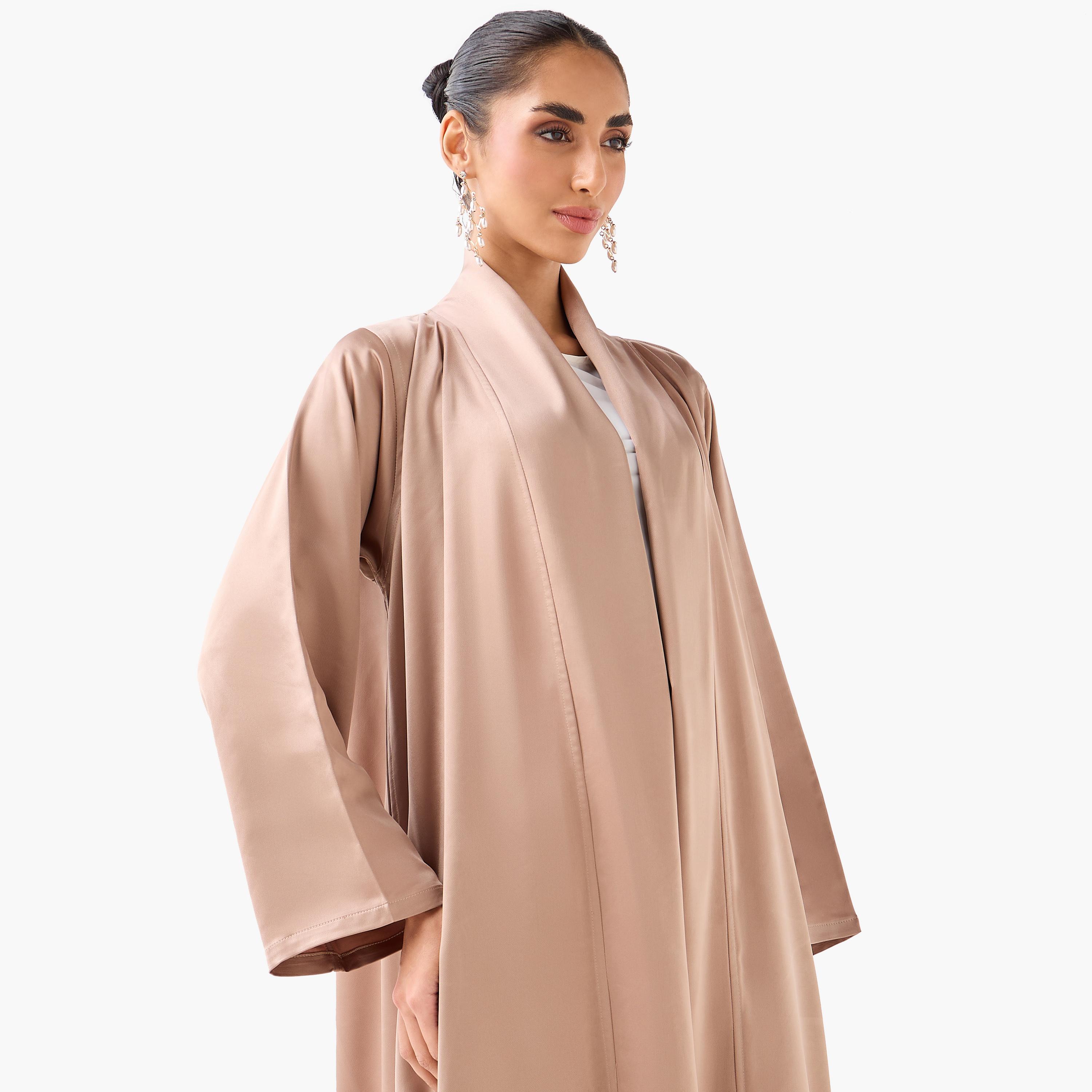 10December Open Front Abaya with Hijab-women-arabicclothing-abayas-image-6