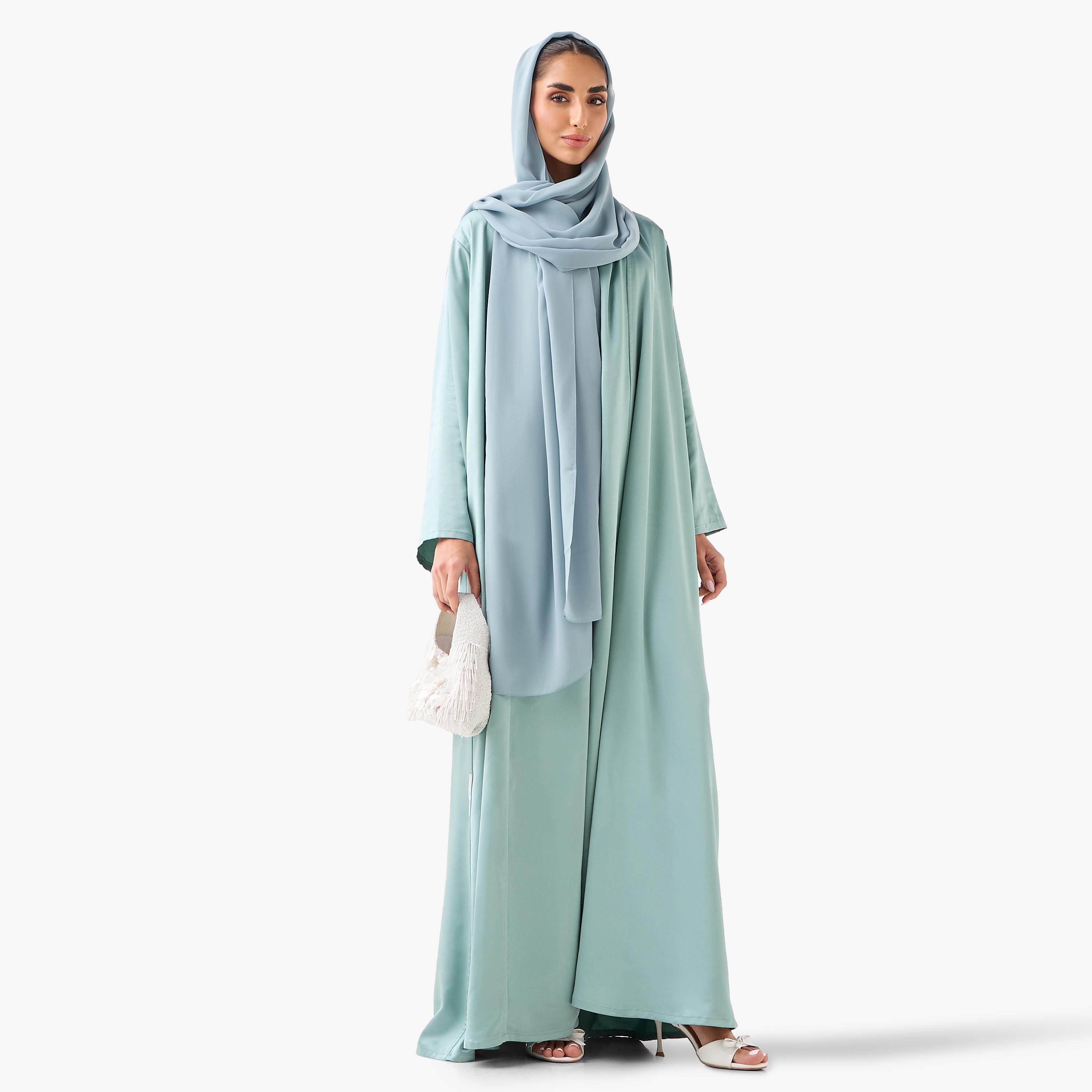 عباية مفتوحة من الأمام مع حجاب من 10 ديسمبر-women-arabicclothing-abayas-image-3