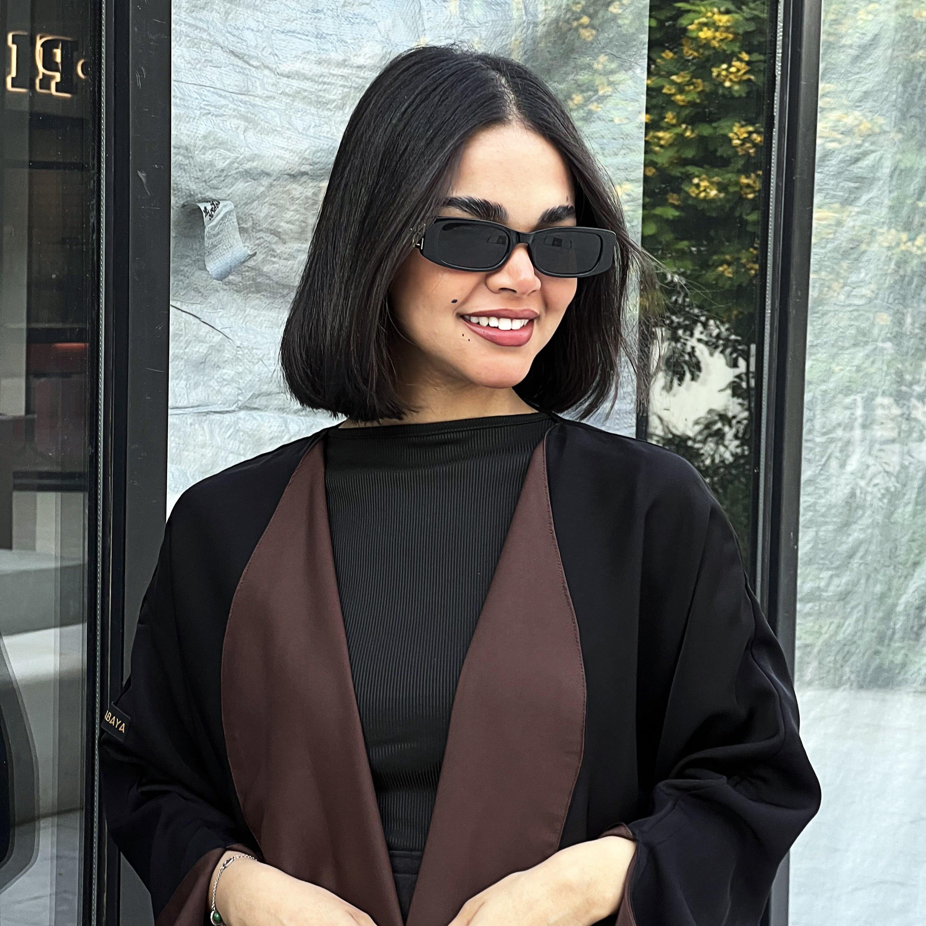 Lusin Abaya Wide Sleeves Women's Double Face Cloche Abaya with Hijab-women-arabicclothing-abayas-image-6