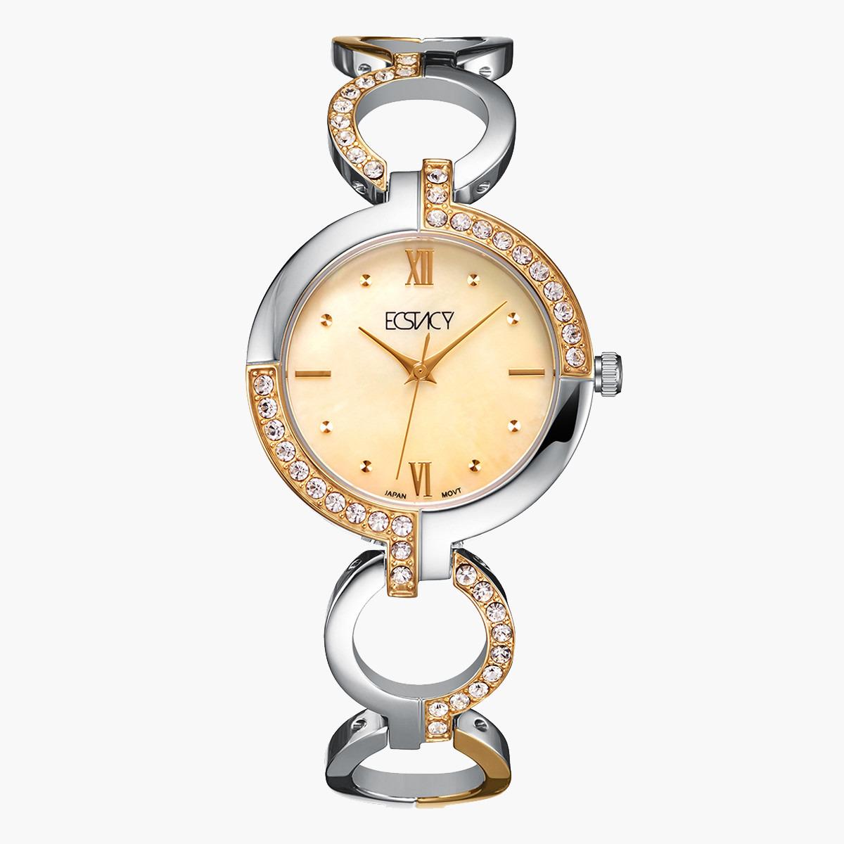 ساعة يد تناظريّة بقرص أصفر للنساء من اكستازي E20501-TBTMC-women-watchesandjewellery-watches-image-1