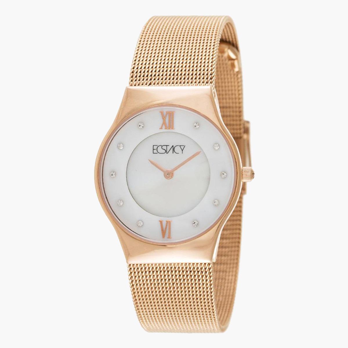 ساعة يد تناظريّة بقرص أبيض للنساء من اكستازي E5517-RBKM-women-watchesandjewellery-watches-image-1