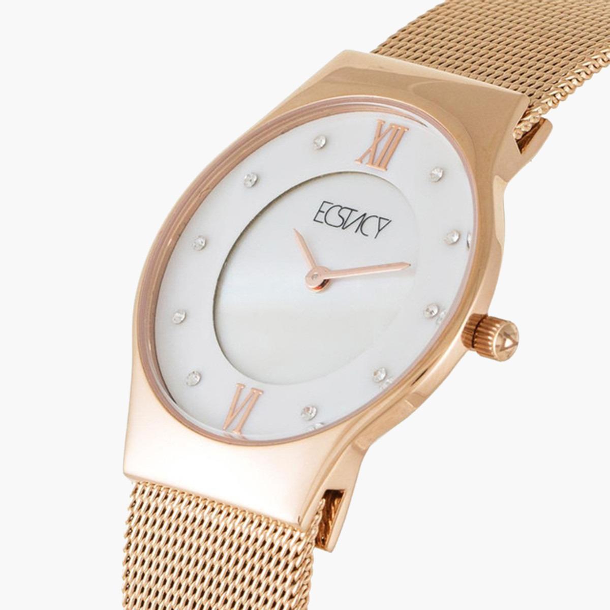 ساعة يد تناظريّة بقرص أبيض للنساء من اكستازي E5517-RBKM-women-watchesandjewellery-watches-image-2