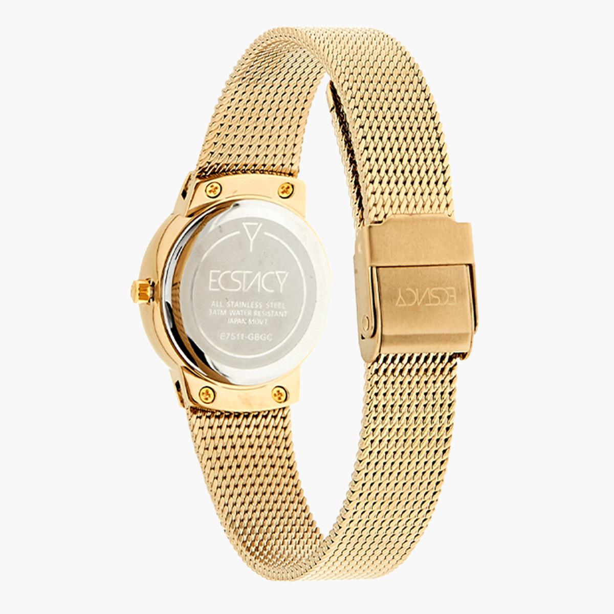 ساعة تناظرية بقرص أوف وايت للنساء من اكستازي - E7511-GBGC-women-watchesandjewellery-watches-image-3