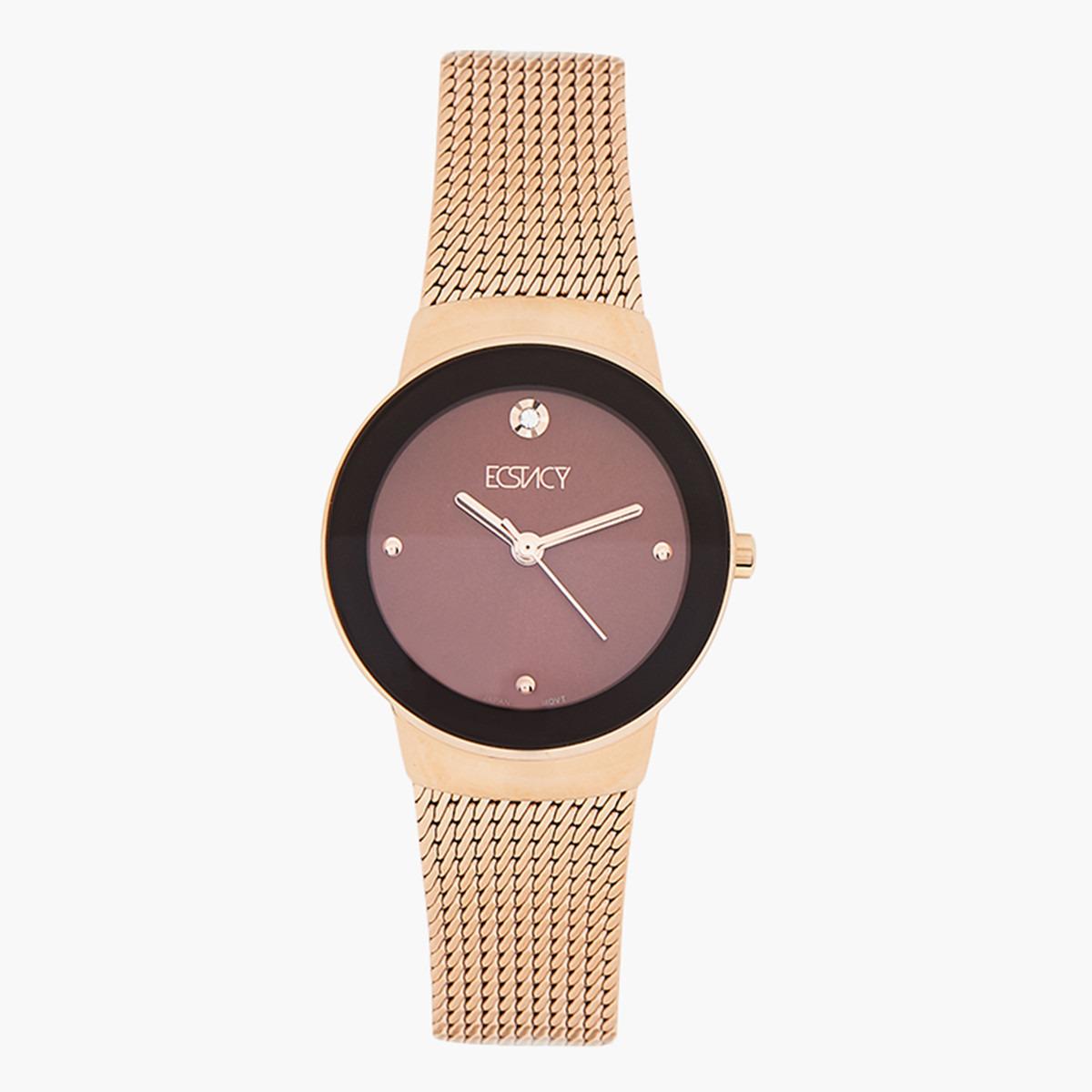 ساعة يد تناظريّة بقرص بني للنساء من اكستازي E7511-RBKD-women-watchesandjewellery-watches-image-1