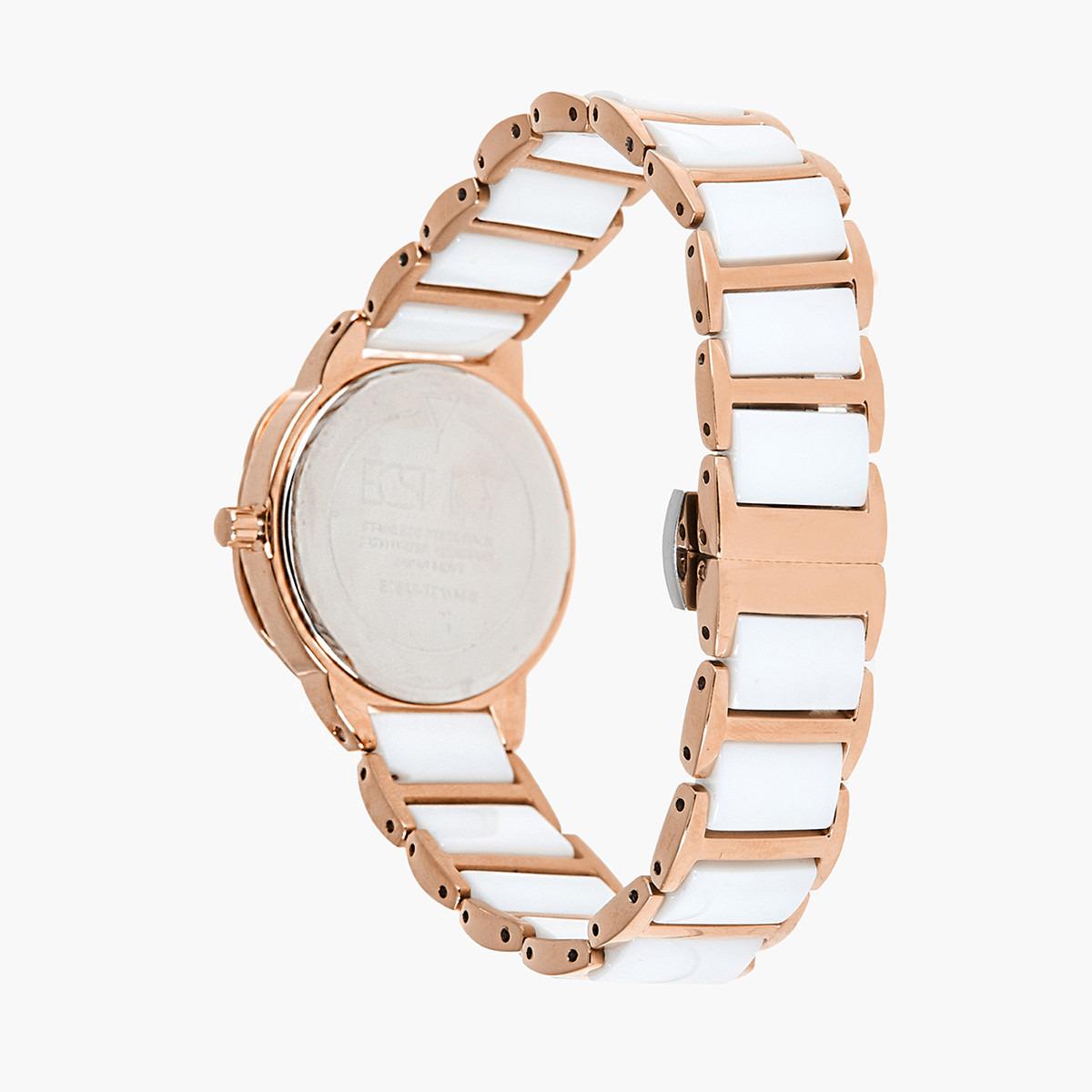 ساعة يد تناظريّة بقرص أبيض للنساء من اكستازي E7515-KCWM-8-women-watchesandjewellery-watches-image-3