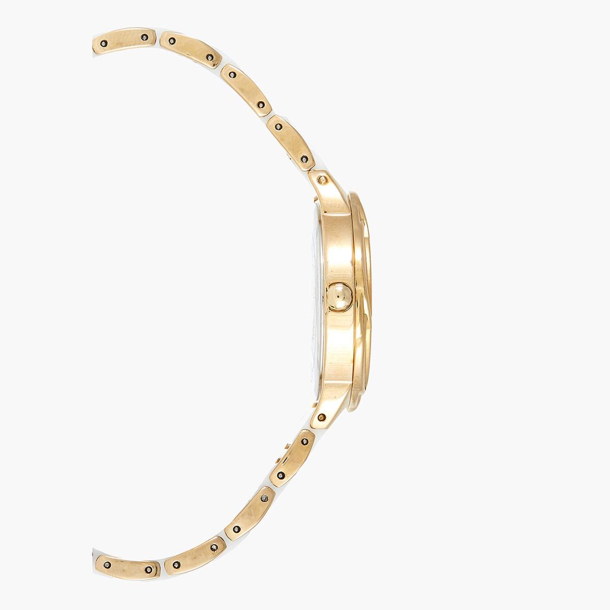 ساعة يد تناظريّة بقرص أبيض للنساء من اكستازي E7515-TCWM-8-women-watchesandjewellery-watches-image-2