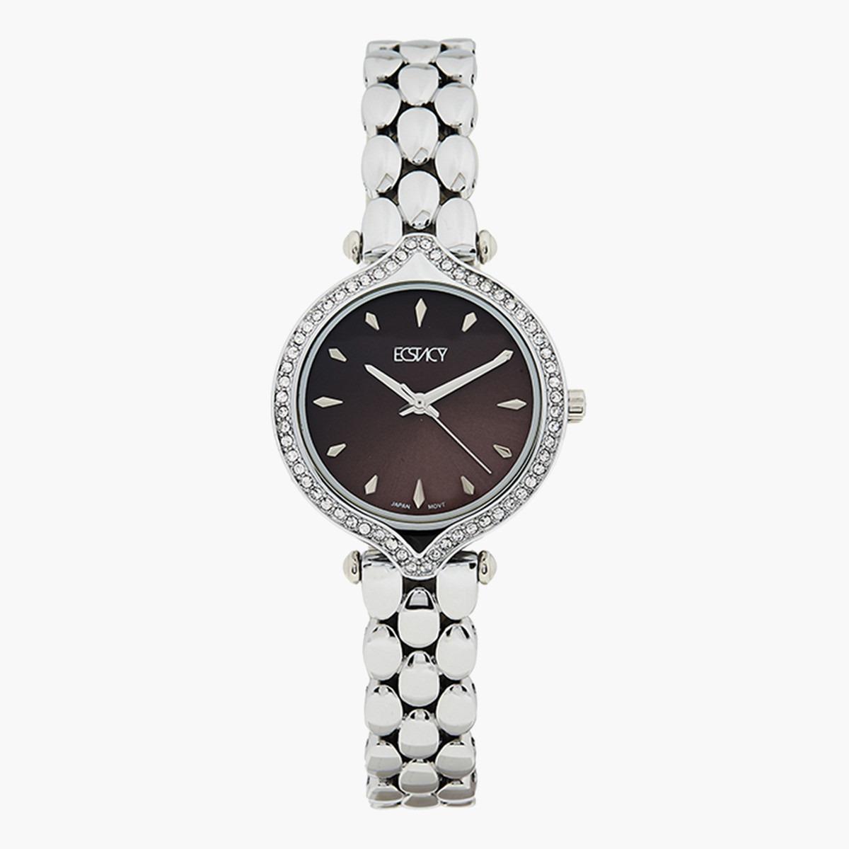 ساعة يد تناظريّة بقرص بني للنساء من اكستازي E7517-SBSB-women-watchesandjewellery-watches-image-1