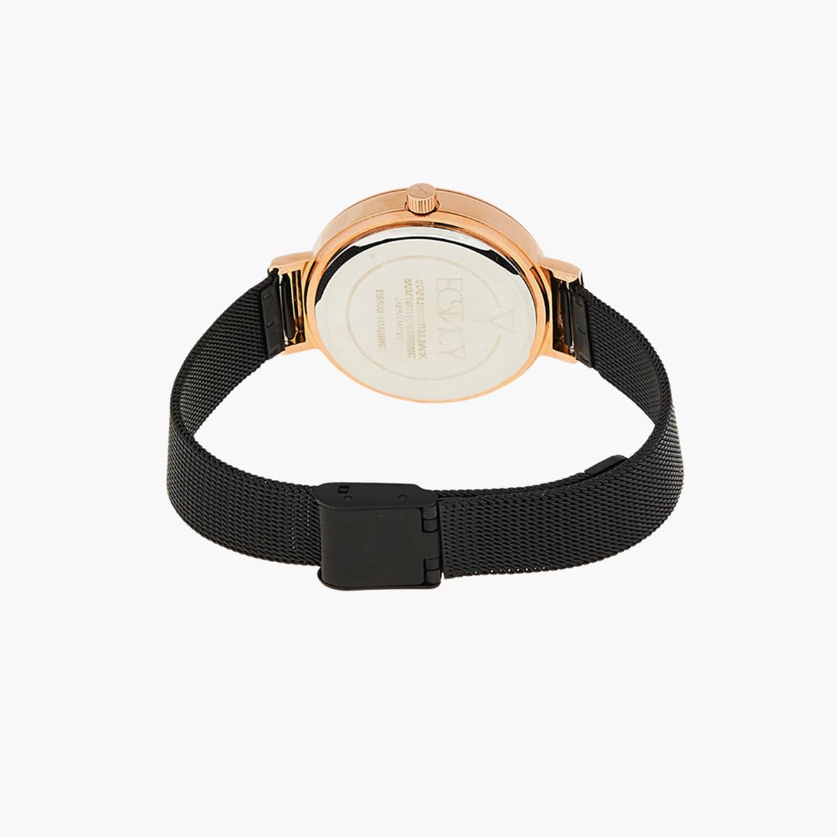 ساعة يد تناظريّة بقرص أسود للنساء من اكستازي - E8502-RMBB-women-watchesandjewellery-watches-image-3