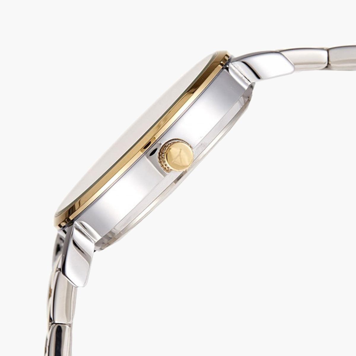 ساعة يد تناظريّة بقرص ذهبي أبيض للنساء من اكستازي E8502-TBTS-women-watchesandjewellery-watches-image-2